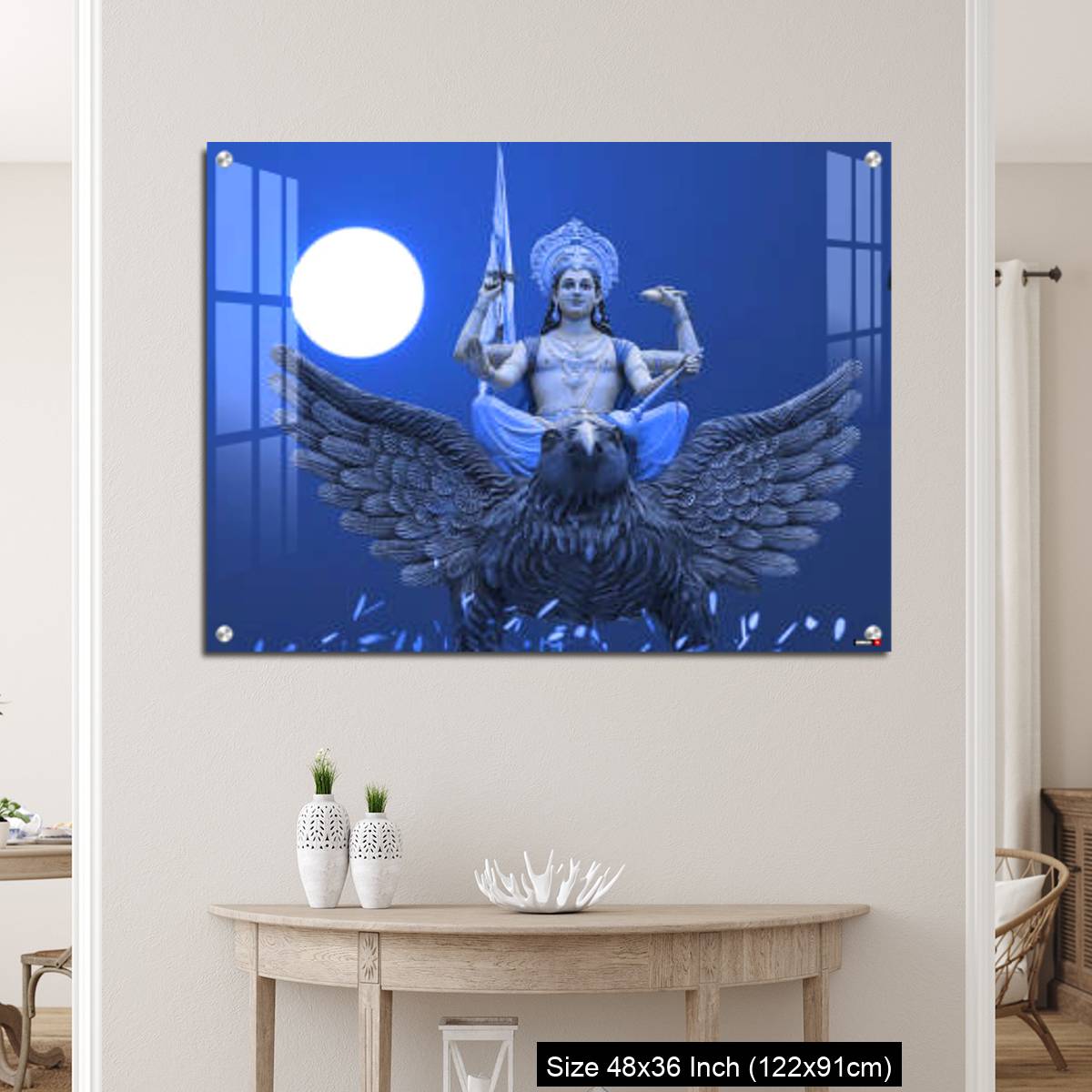 OMGs Acrylic Wall Decor – Blue Dreamy Vishnu god - Image 5