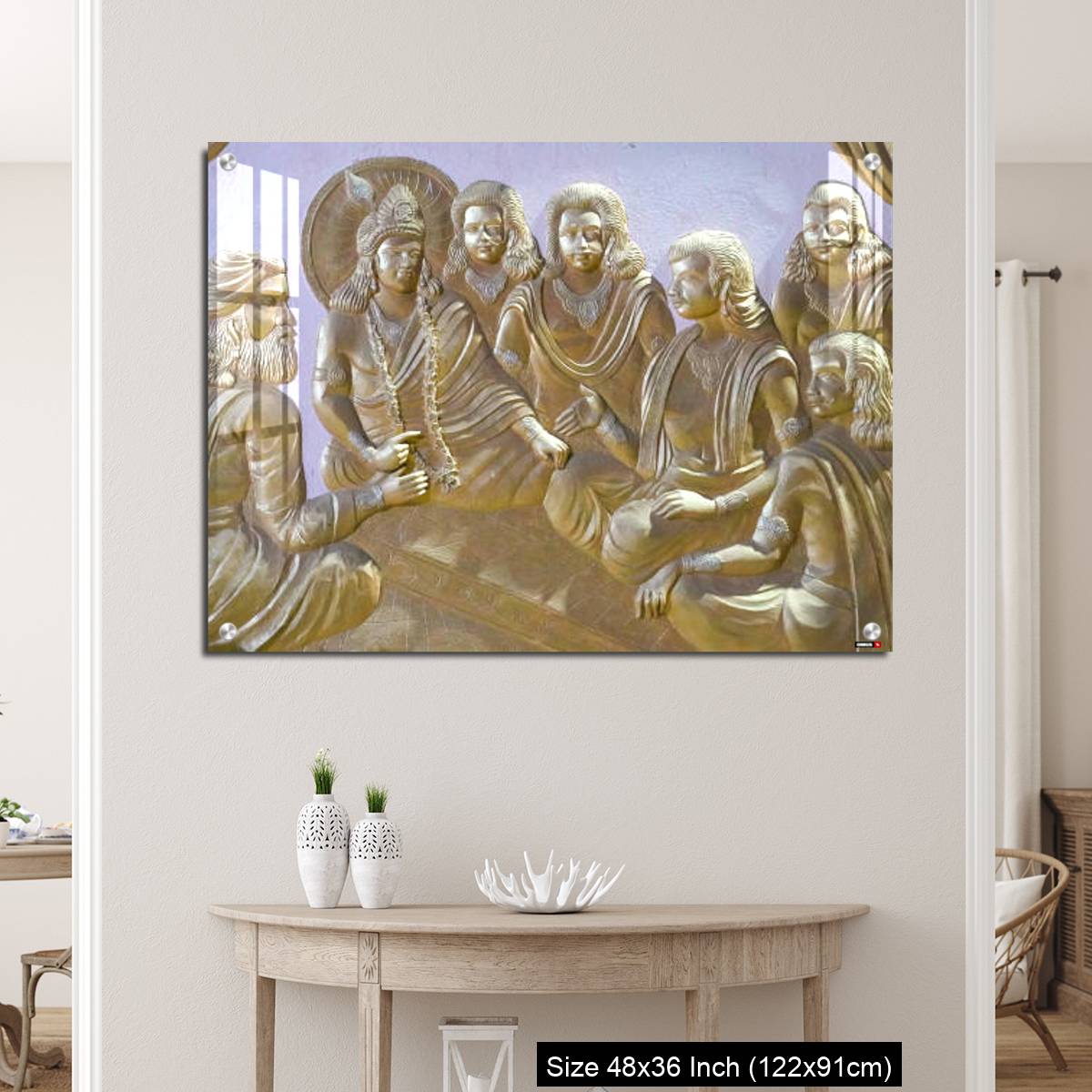 OMGs Acrylic Wall Decor – Krishna with pandwas a wall art image - Image 5