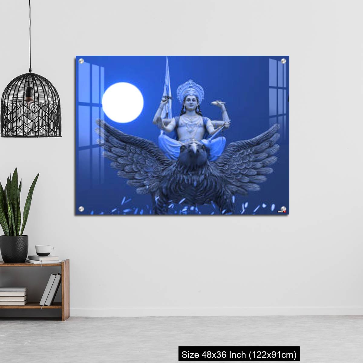 OMGs Acrylic Wall Decor – Blue Dreamy Vishnu god - Image 6