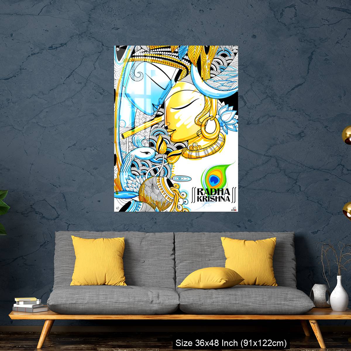 OMGs Acrylic Wall Decor – Radha and Lord Krishna on Janmashtami - Image 7