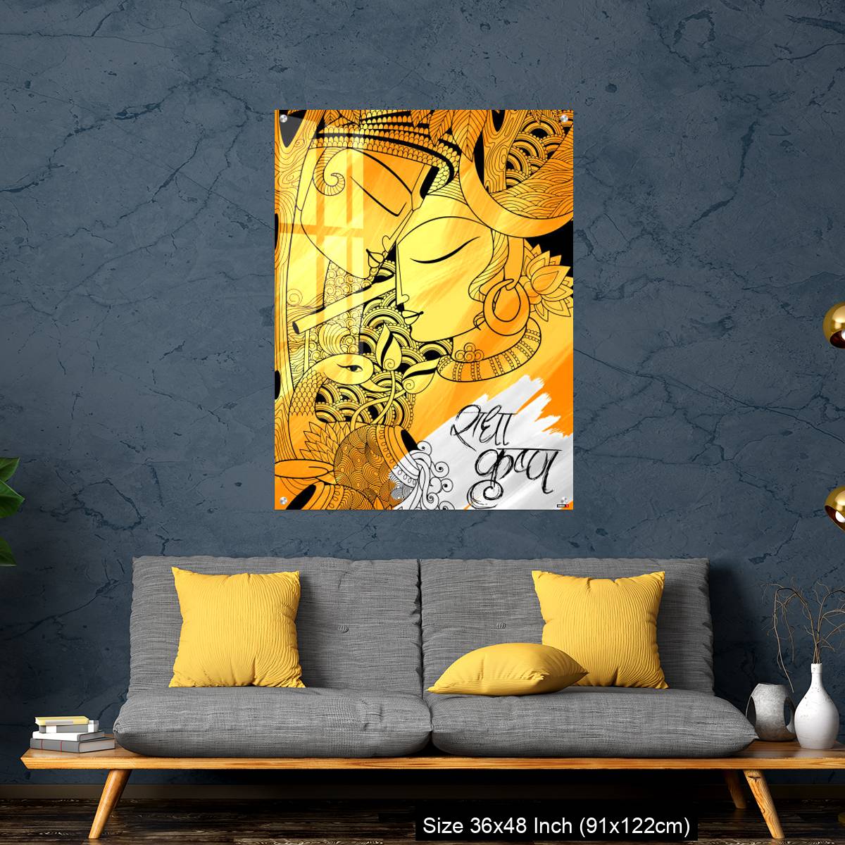 OMGs Acrylic Wall Decor – Radha and Lord Krishna on Janmashtami - Image 7