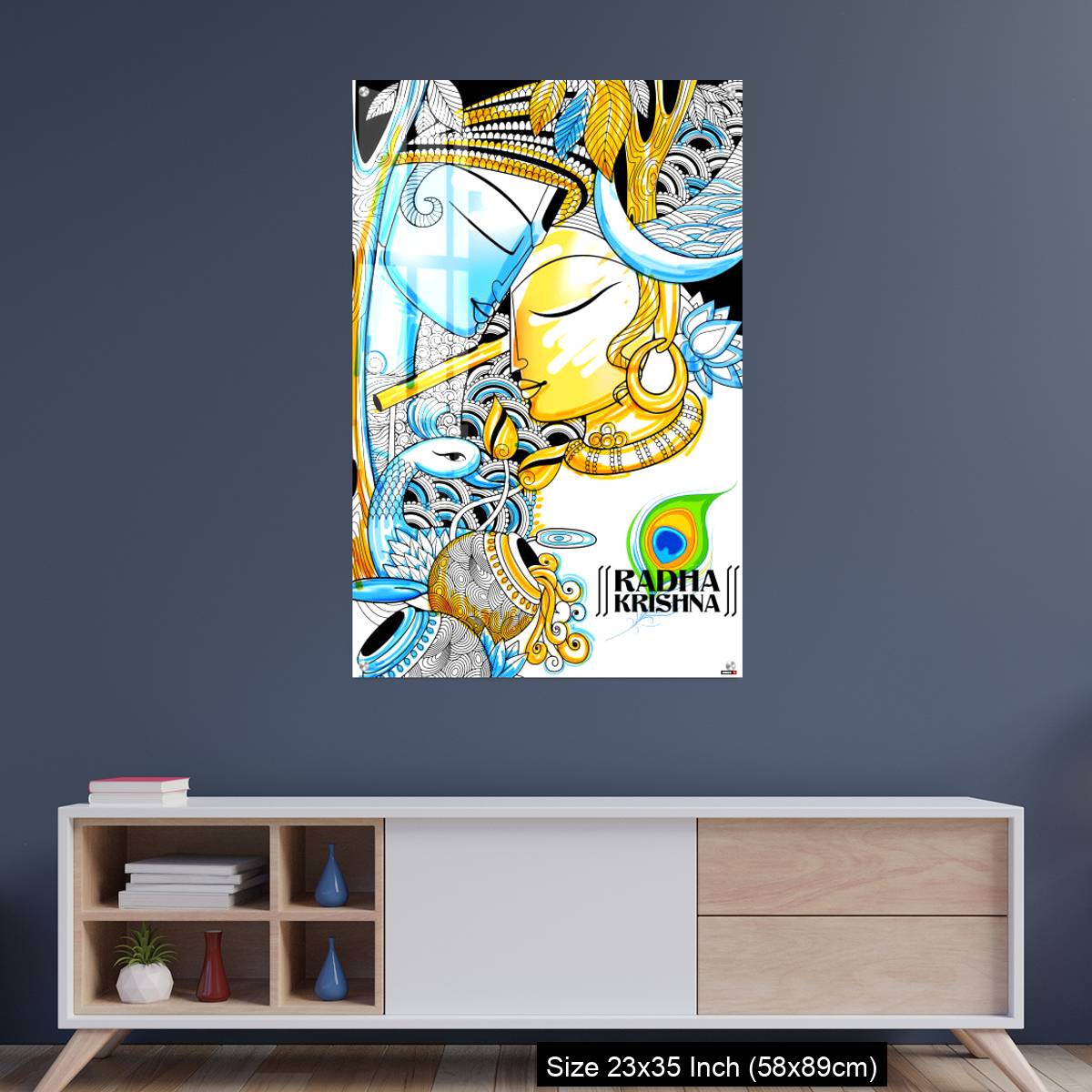 OMGs Acrylic Wall Decor – Radha and Lord Krishna on Janmashtami - Image 8