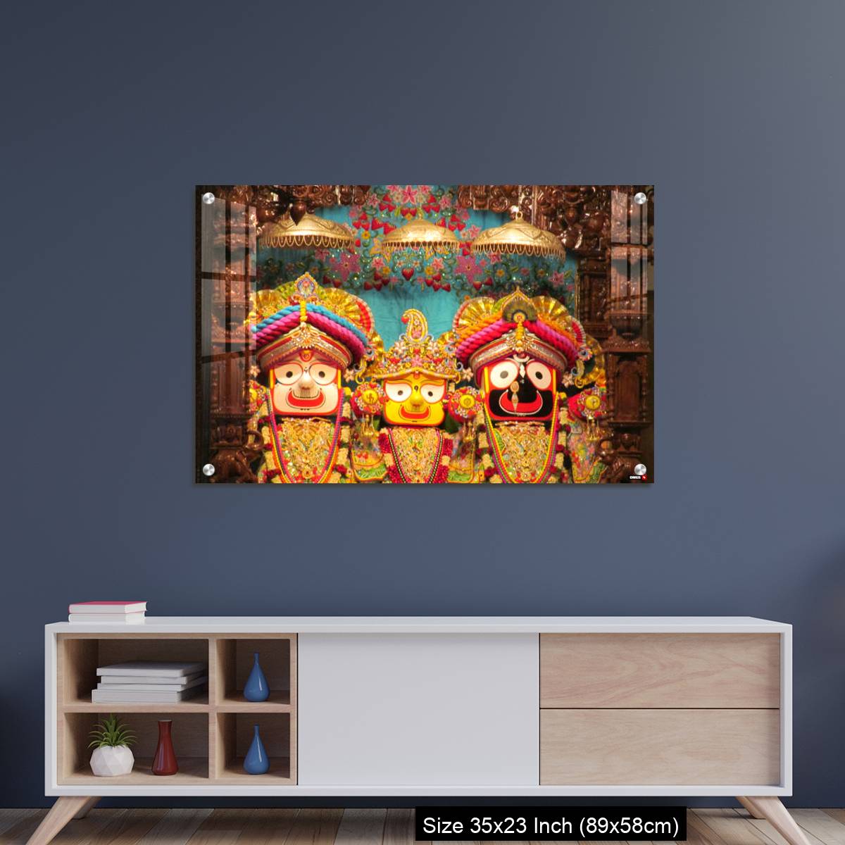 OMGs Acrylic Wall Decor – Lord Jagannath Baldev and Subadhra IDOLS at ISKCON Pune,  Maharashtra, India - Image 8