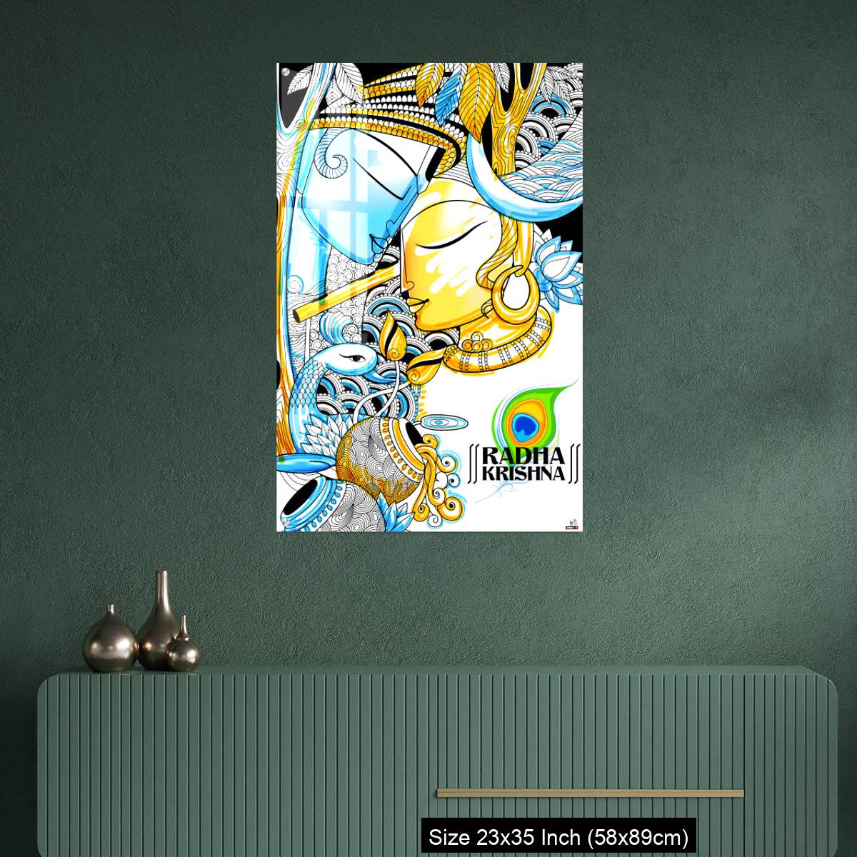 OMGs Acrylic Wall Decor – Radha and Lord Krishna on Janmashtami - Image 9