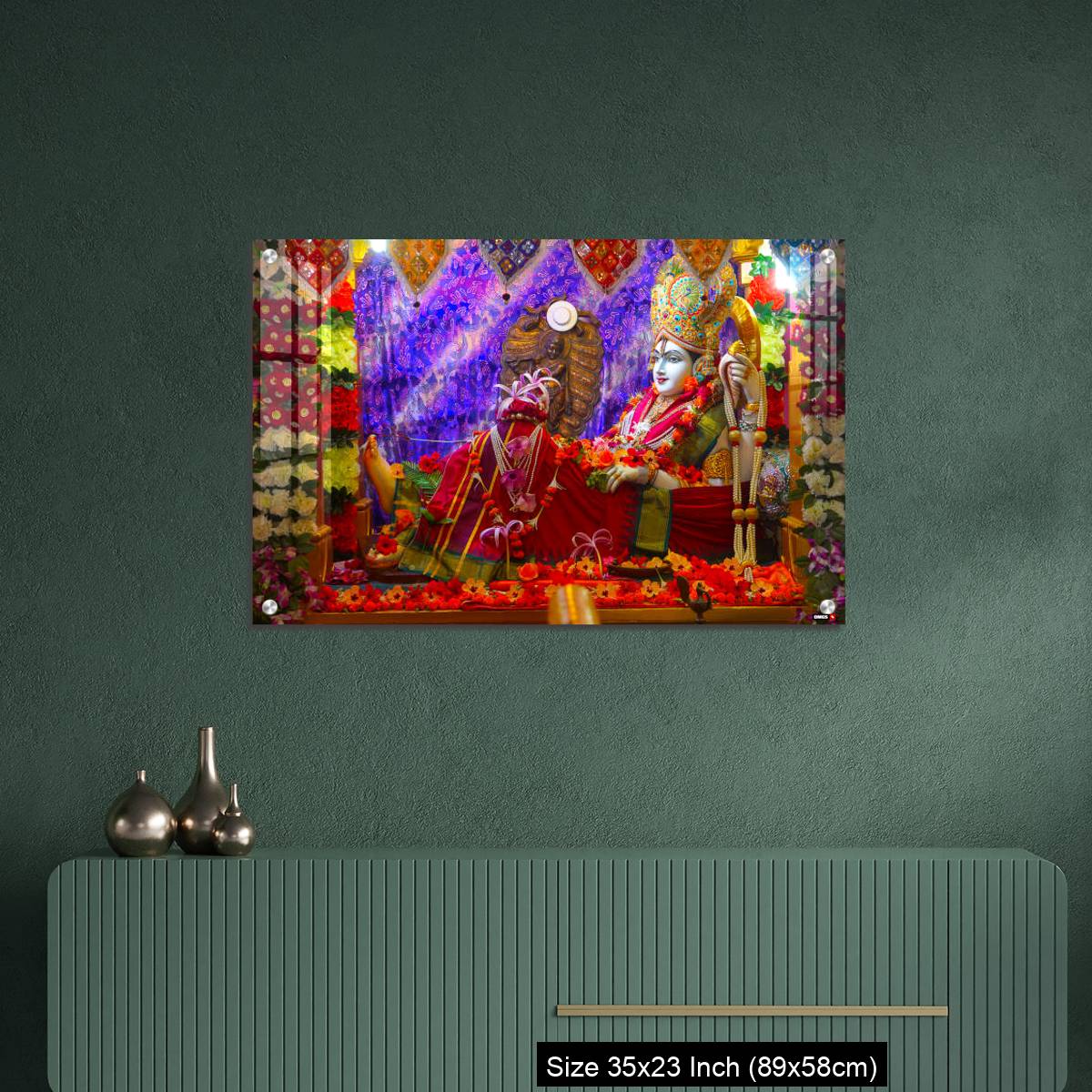 OMGs Acrylic Wall Decor – Bhalka Tirth and Prabhas Patan, Gujarat, India. Sacred religious site where Lord Krishna's feet was pierced by a hunter - Image 9