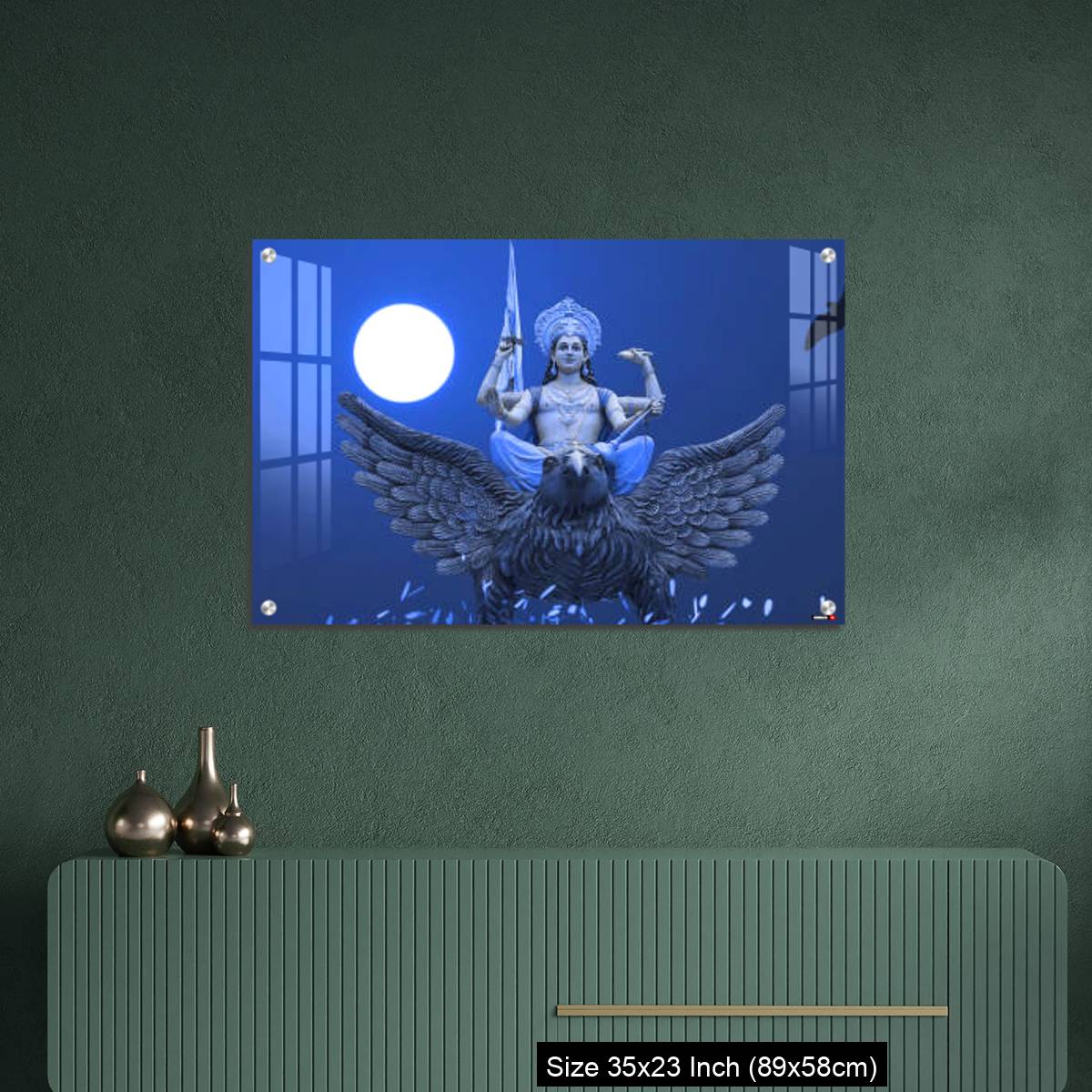 OMGs Acrylic Wall Decor – Blue Dreamy Vishnu god - Image 9