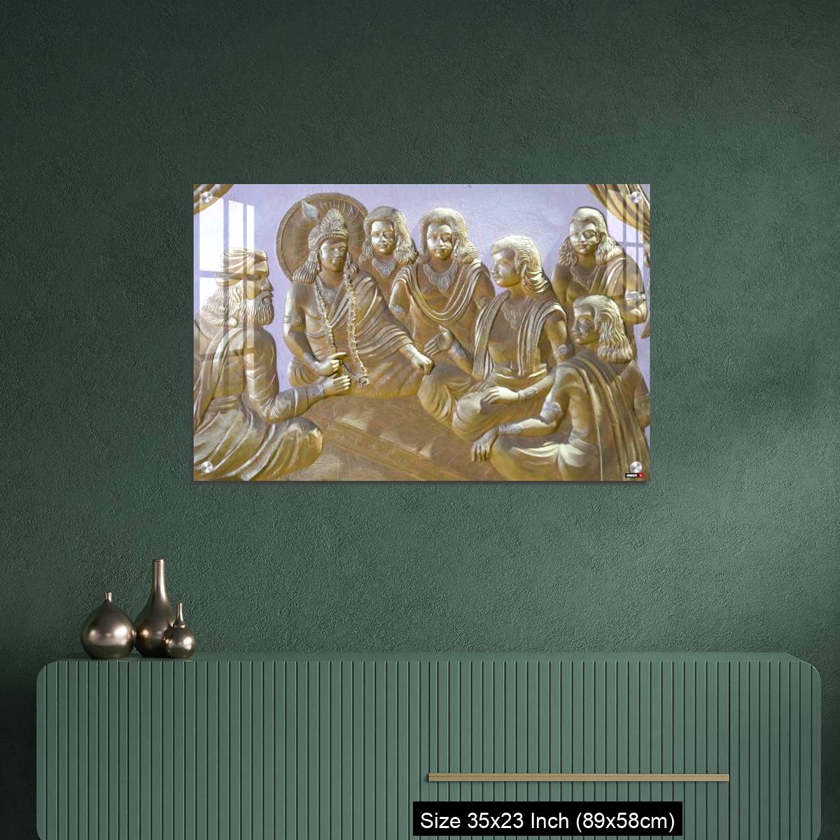 OMGs Acrylic Wall Decor – Krishna with pandwas a wall art image - Image 9