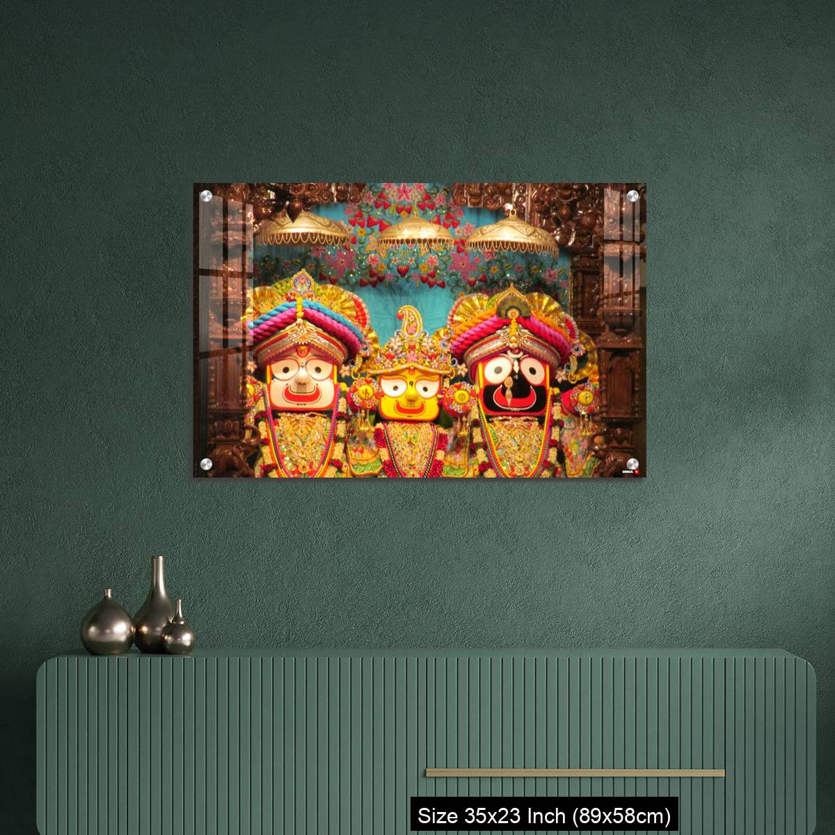 OMGs Acrylic Wall Decor – Lord Jagannath Baldev and Subadhra IDOLS at ISKCON Pune,  Maharashtra, India - Image 9