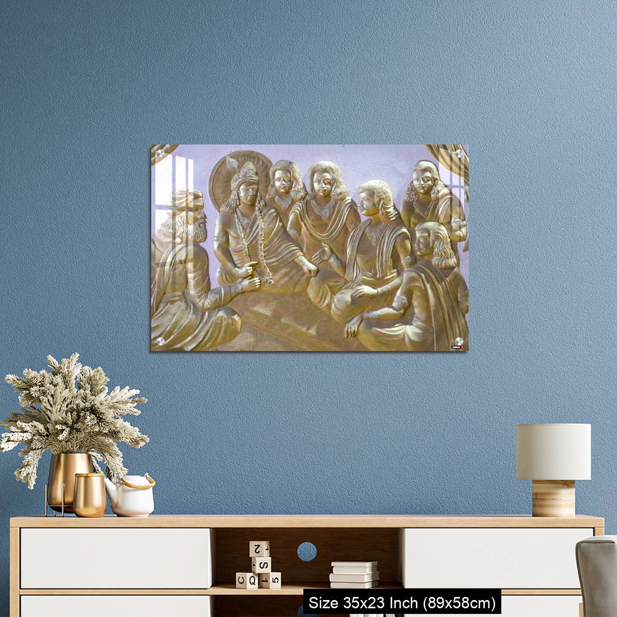 OMGs Acrylic Wall Decor – Krishna with pandwas a wall art image - Image 10