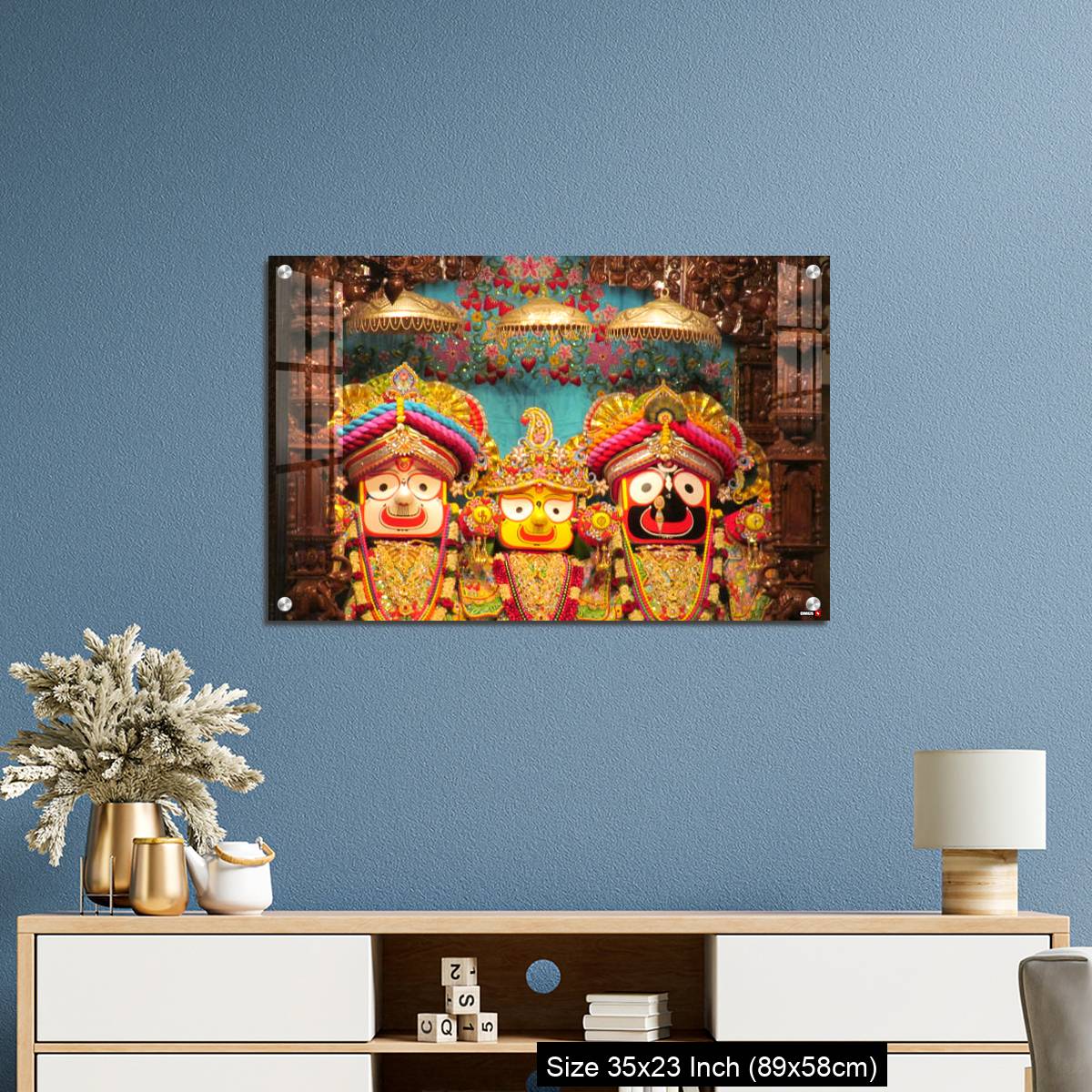 OMGs Acrylic Wall Decor – Lord Jagannath Baldev and Subadhra IDOLS at ISKCON Pune,  Maharashtra, India - Image 10