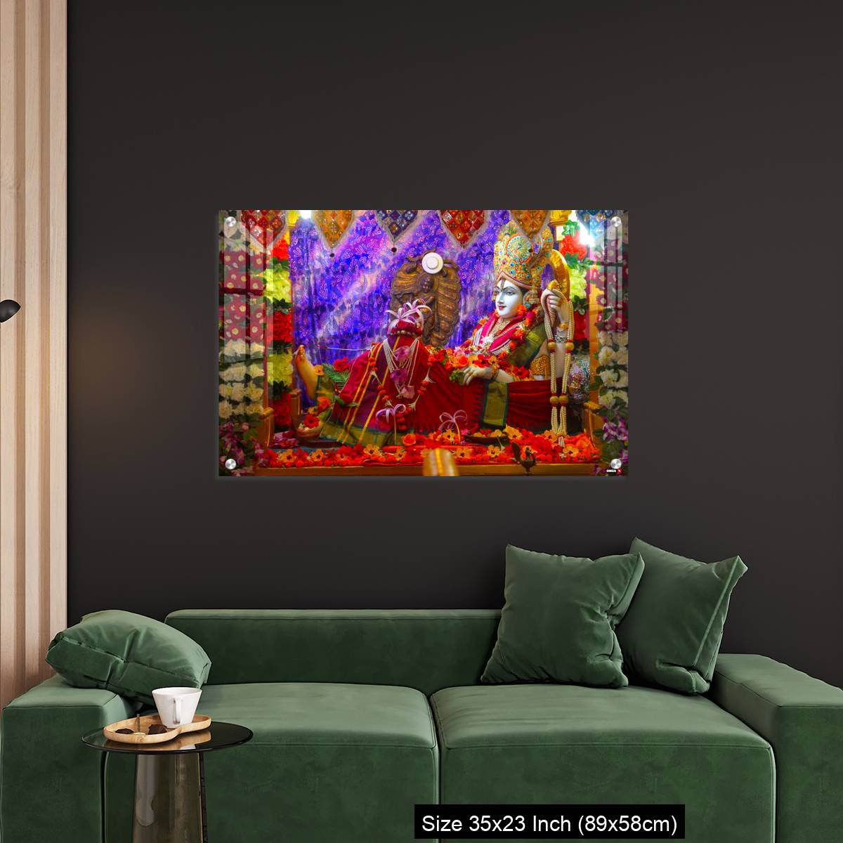 OMGs Acrylic Wall Decor – Bhalka Tirth and Prabhas Patan, Gujarat, India. Sacred religious site where Lord Krishna's feet was pierced by a hunter - Image 11