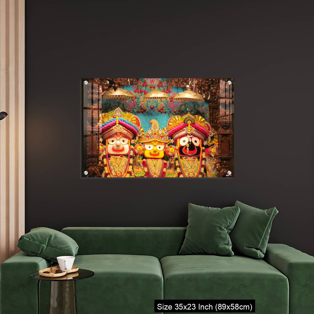 OMGs Acrylic Wall Decor – Lord Jagannath Baldev and Subadhra IDOLS at ISKCON Pune,  Maharashtra, India - Image 11