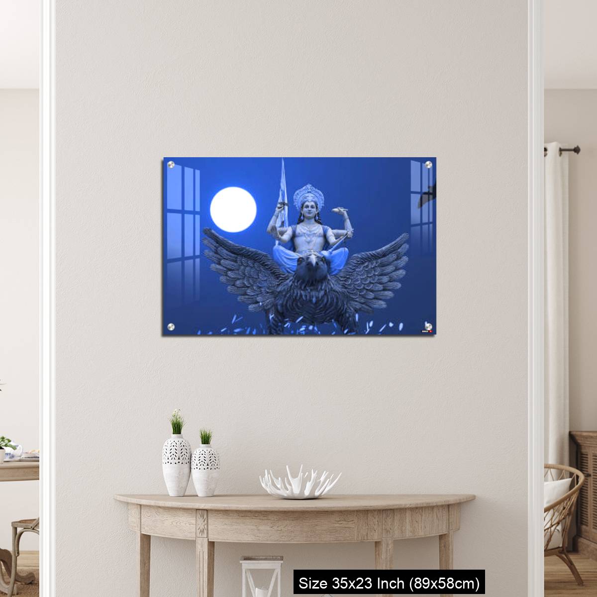 OMGs Acrylic Wall Decor – Blue Dreamy Vishnu god - Image 12