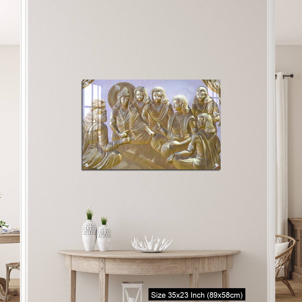 OMGs Acrylic Wall Decor – Krishna with pandwas a wall art image - Image 12