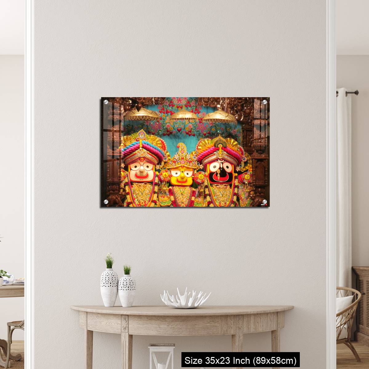 OMGs Acrylic Wall Decor – Lord Jagannath Baldev and Subadhra IDOLS at ISKCON Pune,  Maharashtra, India - Image 12