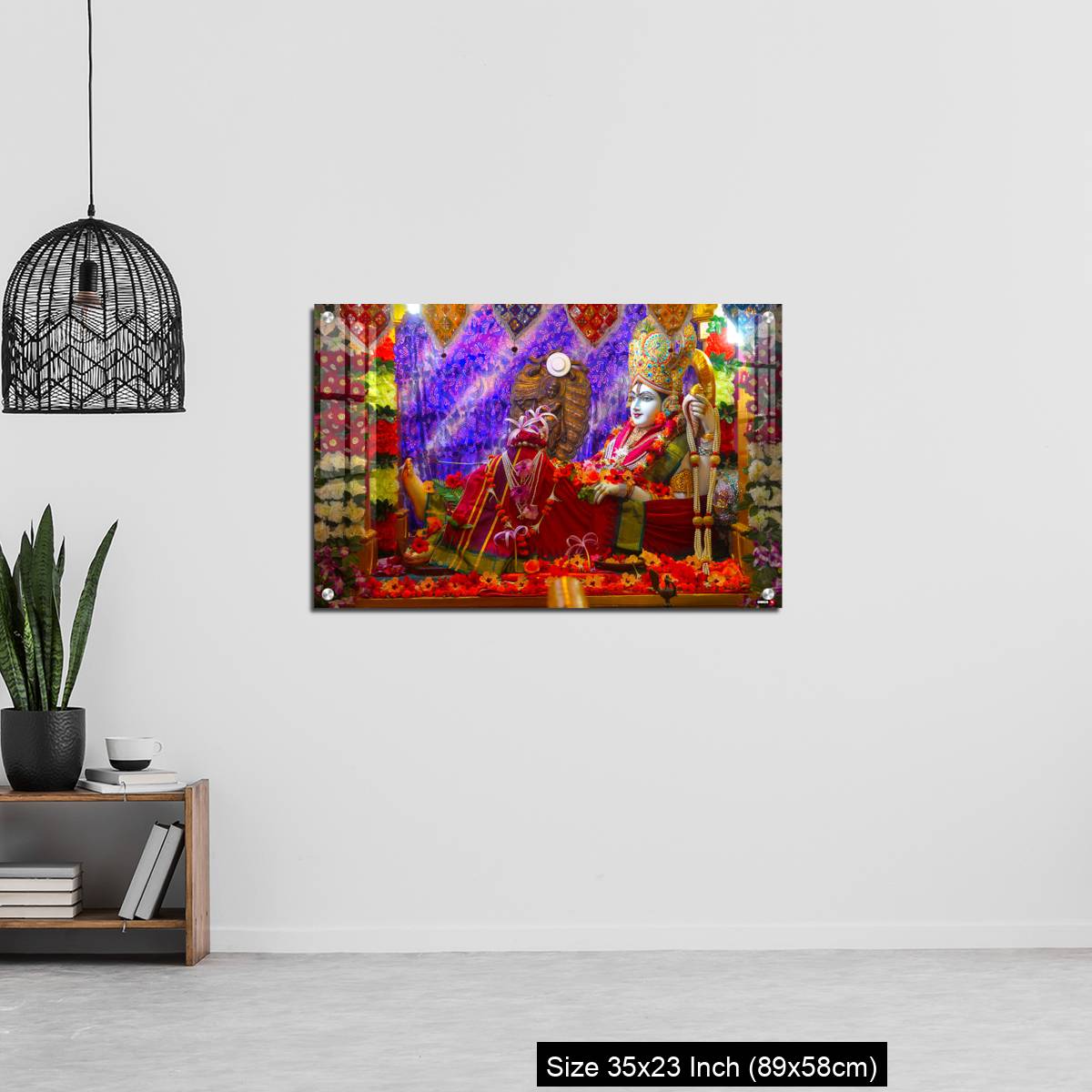 OMGs Acrylic Wall Decor – Bhalka Tirth and Prabhas Patan, Gujarat, India. Sacred religious site where Lord Krishna's feet was pierced by a hunter - Image 13