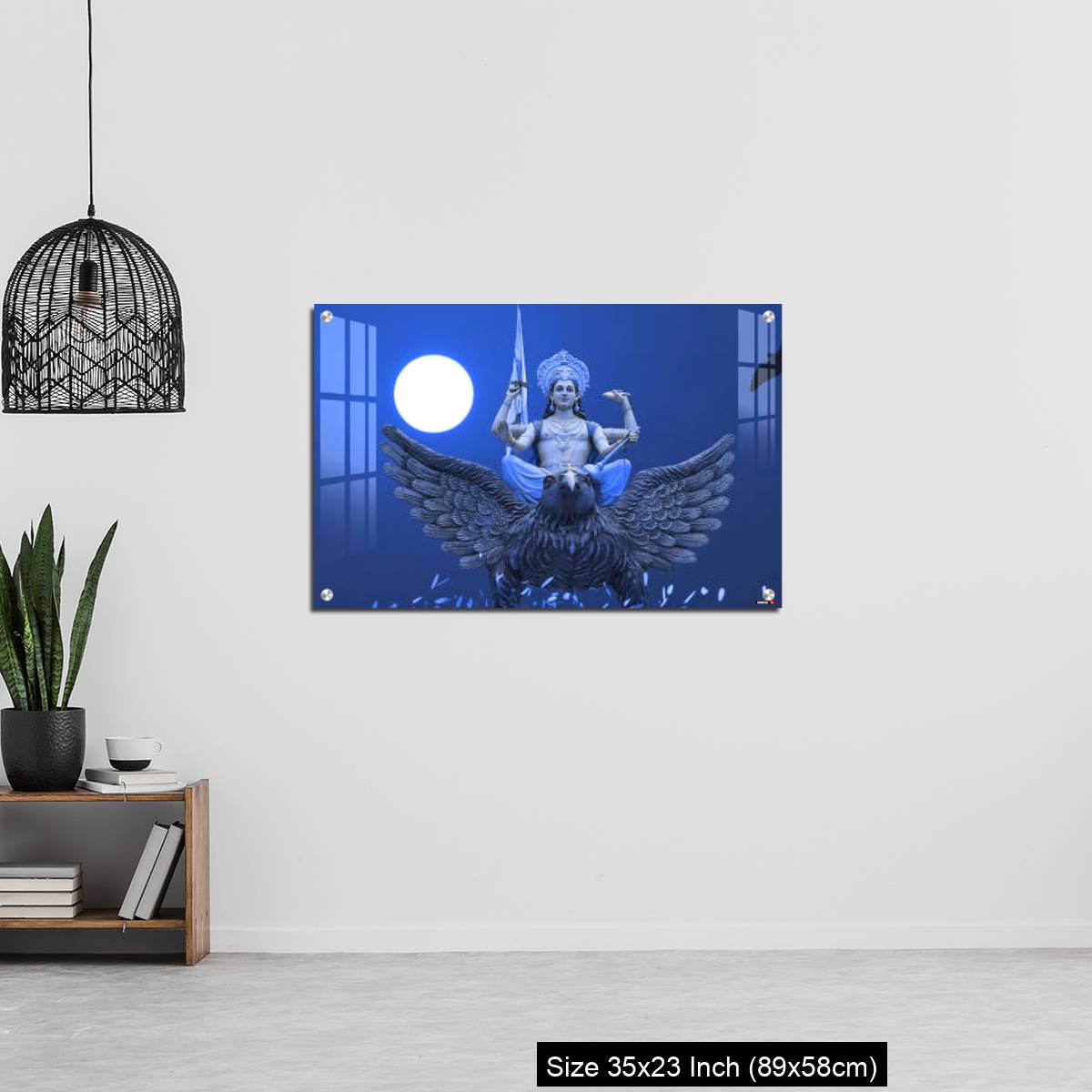 OMGs Acrylic Wall Decor – Blue Dreamy Vishnu god - Image 13