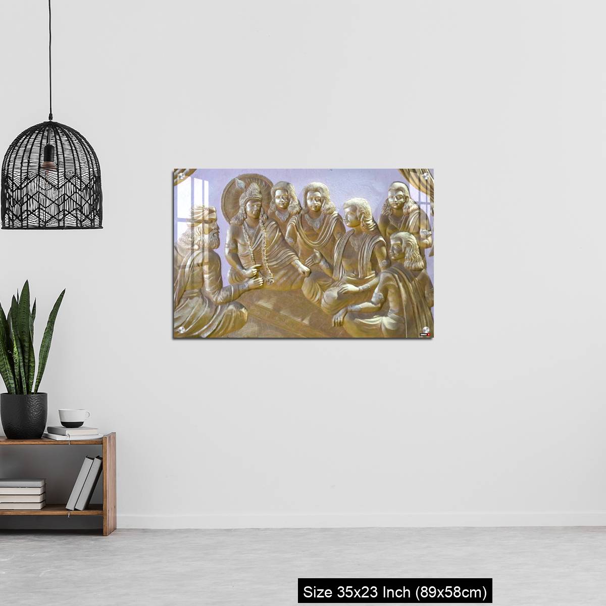 OMGs Acrylic Wall Decor – Krishna with pandwas a wall art image - Image 13