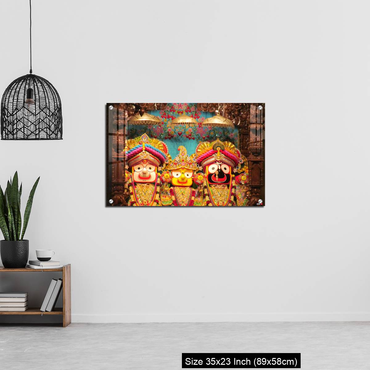 OMGs Acrylic Wall Decor – Lord Jagannath Baldev and Subadhra IDOLS at ISKCON Pune,  Maharashtra, India - Image 13