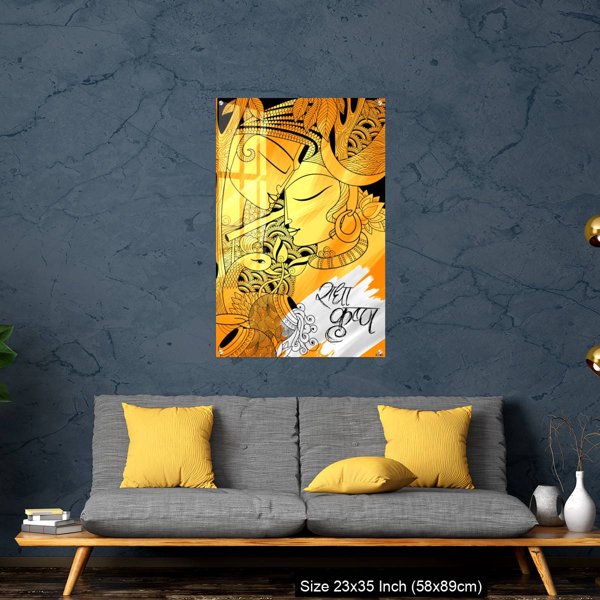 OMGs Acrylic Wall Decor – Radha and Lord Krishna on Janmashtami - Image 14
