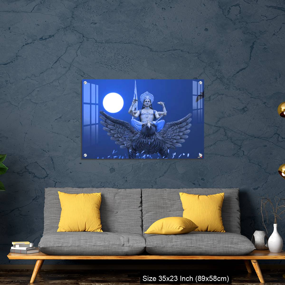 OMGs Acrylic Wall Decor – Blue Dreamy Vishnu god - Image 14