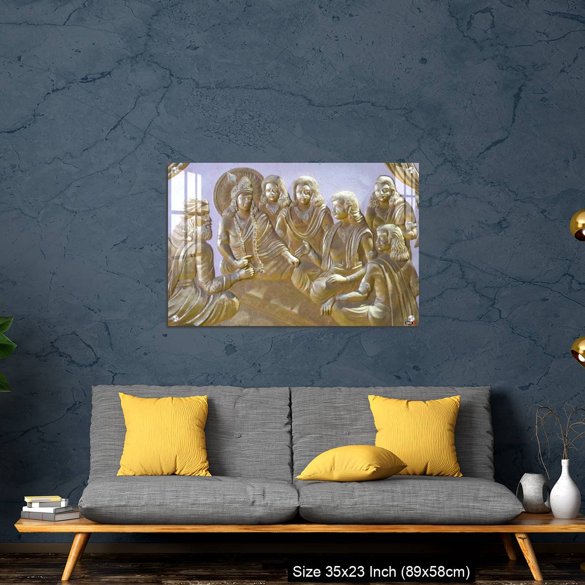 OMGs Acrylic Wall Decor – Krishna with pandwas a wall art image - Image 14