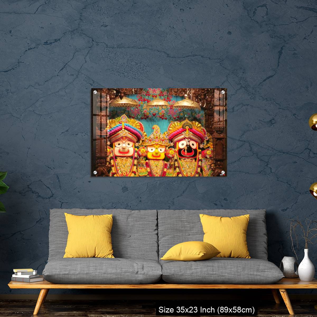 OMGs Acrylic Wall Decor – Lord Jagannath Baldev and Subadhra IDOLS at ISKCON Pune,  Maharashtra, India - Image 14