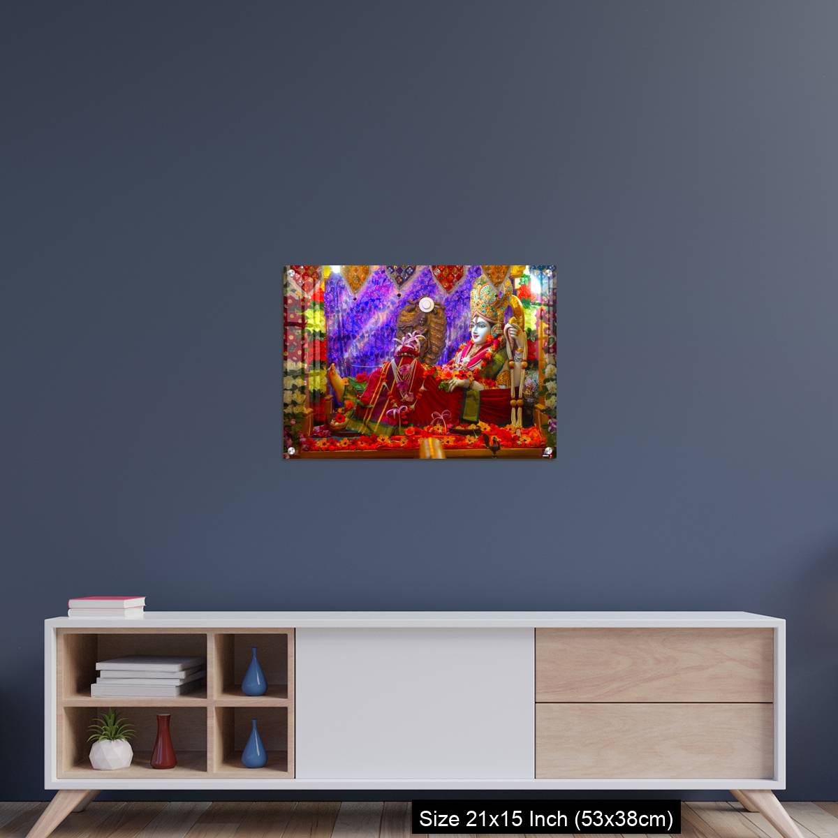 OMGs Acrylic Wall Decor – Bhalka Tirth and Prabhas Patan, Gujarat, India. Sacred religious site where Lord Krishna's feet was pierced by a hunter - Image 15