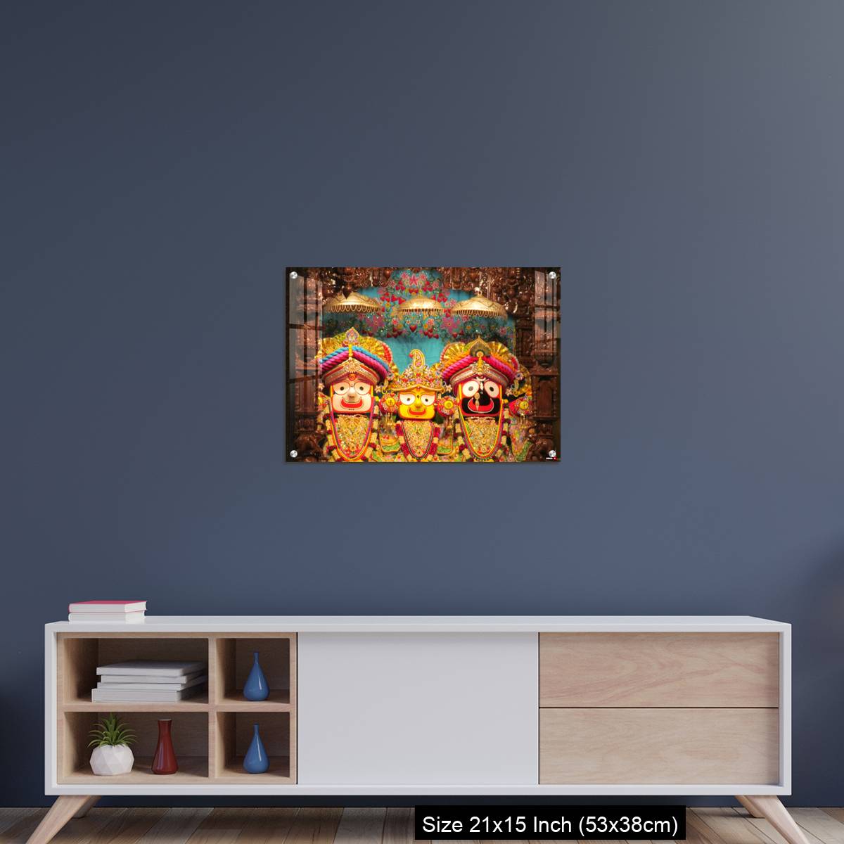 OMGs Acrylic Wall Decor – Lord Jagannath Baldev and Subadhra IDOLS at ISKCON Pune,  Maharashtra, India - Image 15
