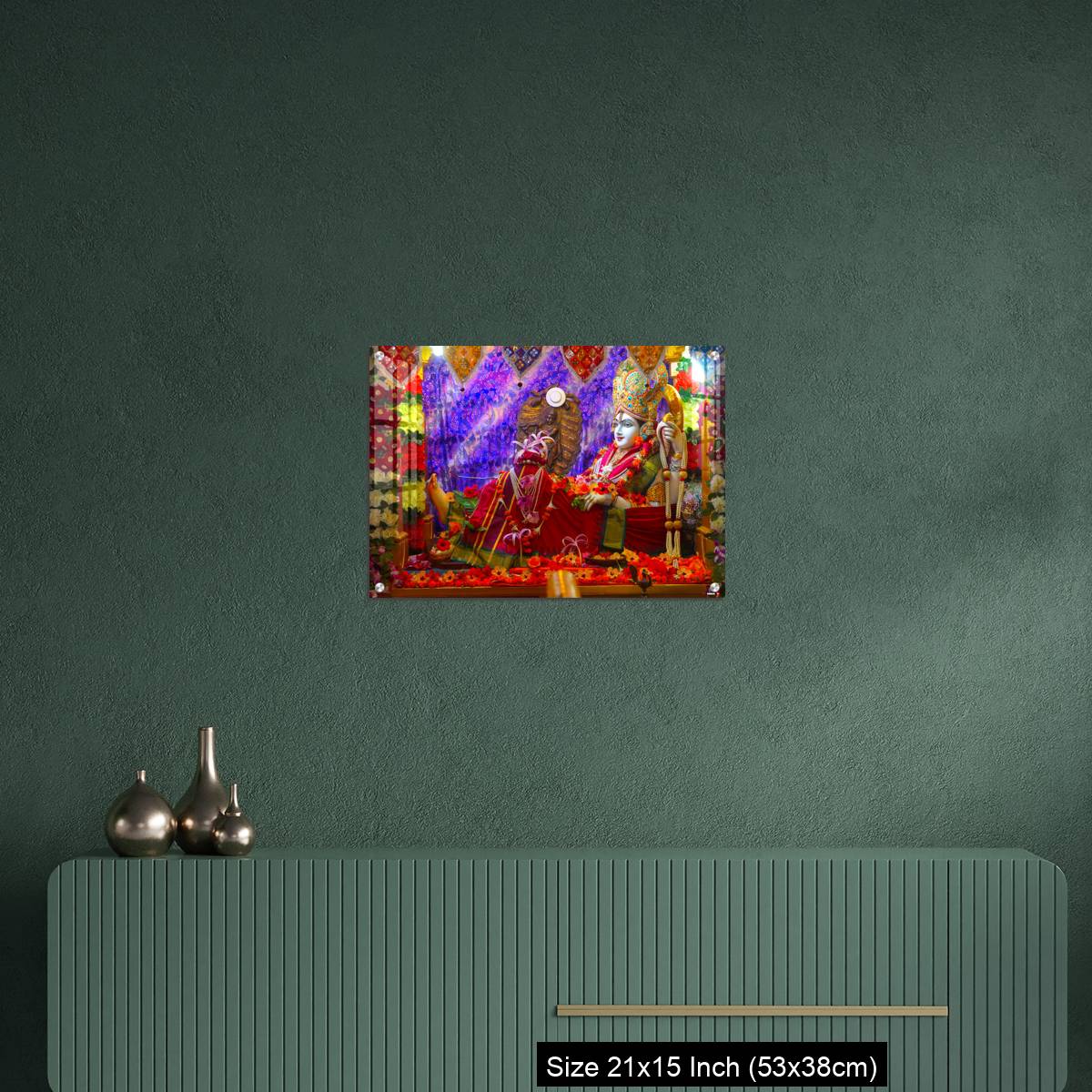 OMGs Acrylic Wall Decor – Bhalka Tirth and Prabhas Patan, Gujarat, India. Sacred religious site where Lord Krishna's feet was pierced by a hunter - Image 16