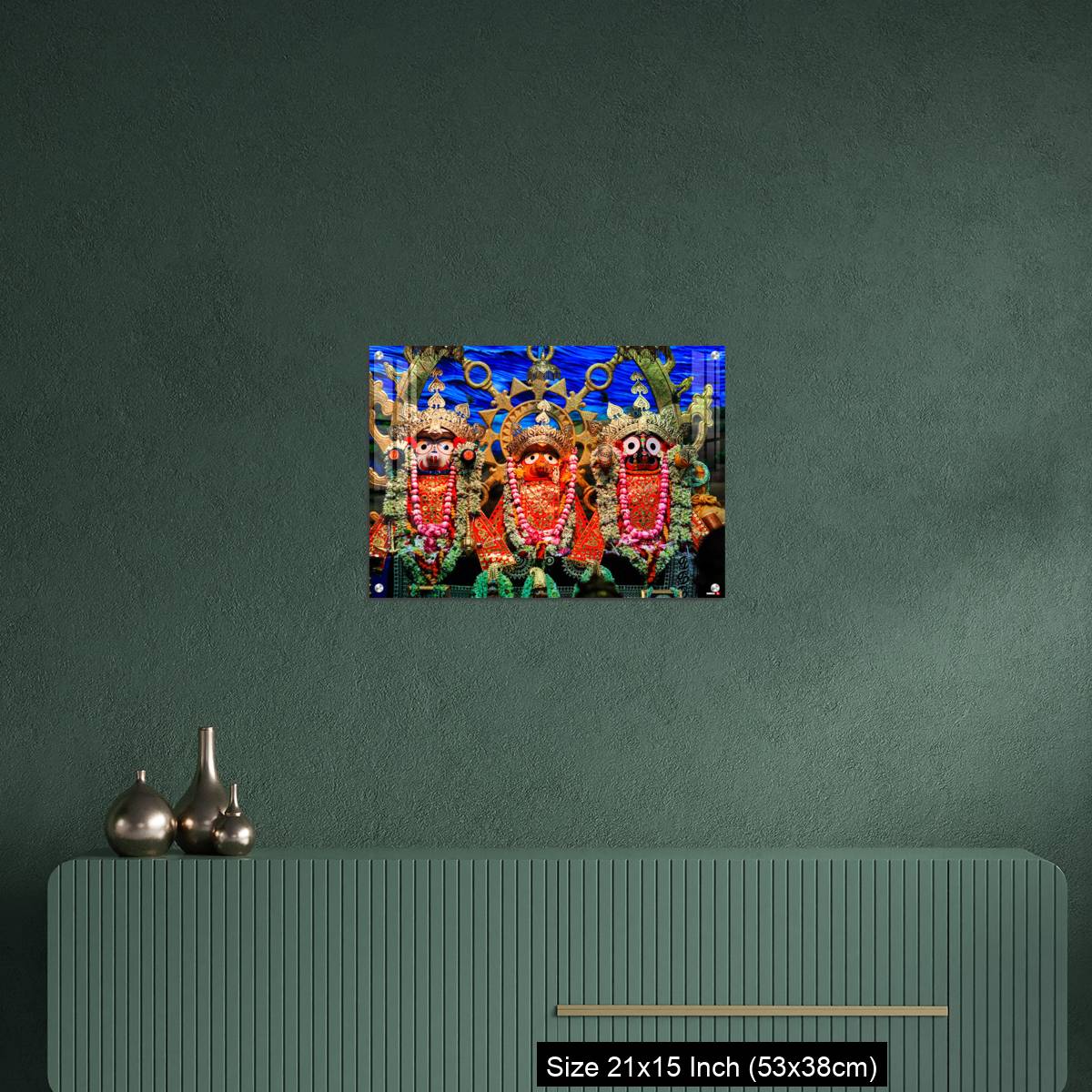 OMGs Acrylic Wall Decor – Idols of Jagannath Balaram Suvadra at Rath Yatra Festival during Night. - Image 16