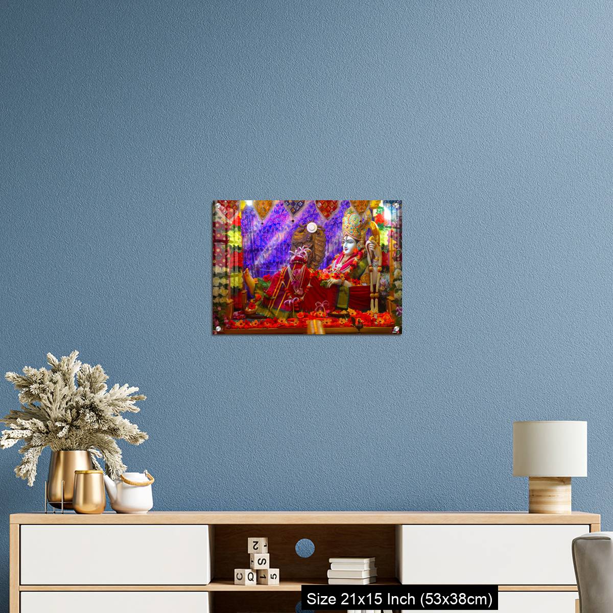 OMGs Acrylic Wall Decor – Bhalka Tirth and Prabhas Patan, Gujarat, India. Sacred religious site where Lord Krishna's feet was pierced by a hunter - Image 17