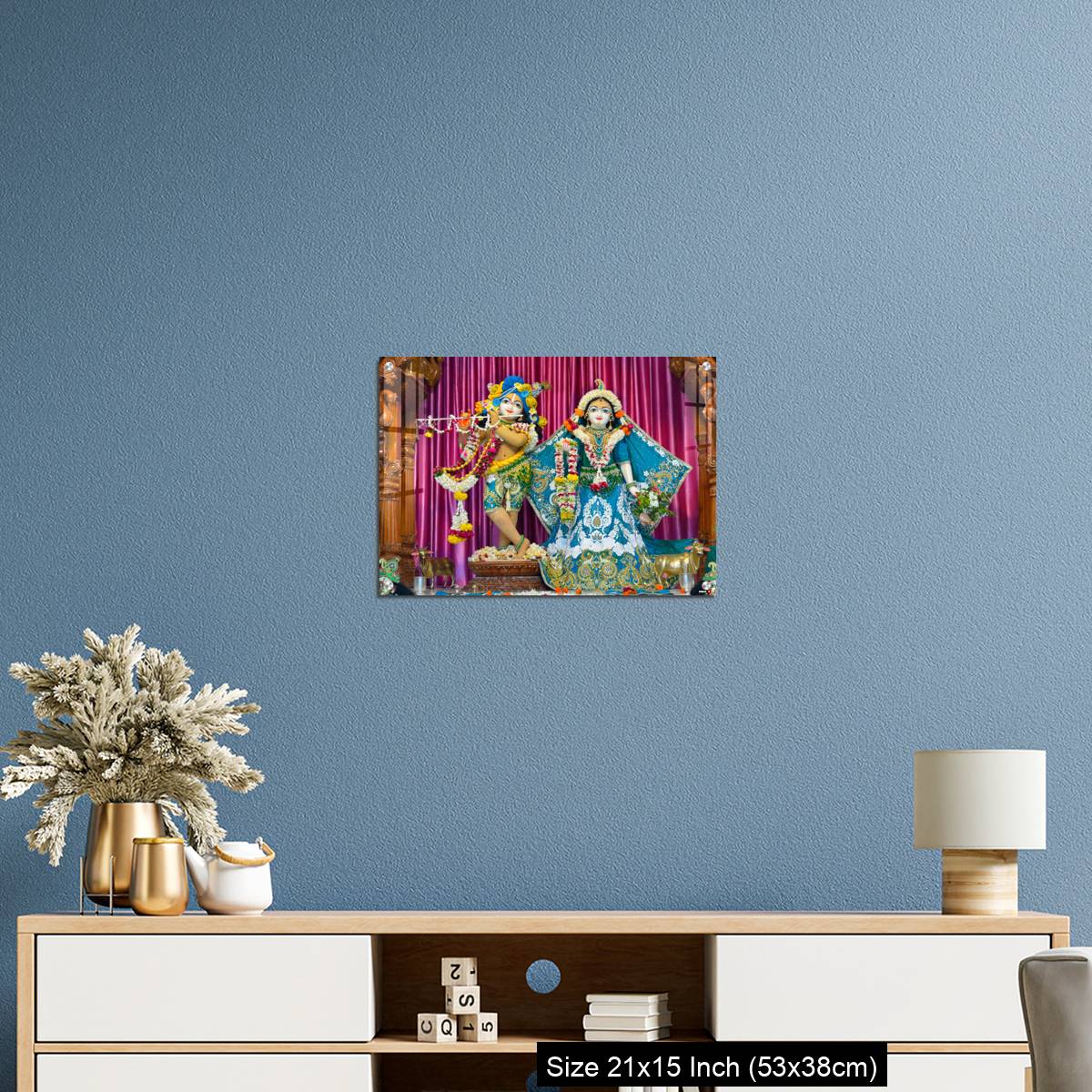 OMGs Acrylic Wall Decor – Deities of Shree Radha Gopal mandir (ISKCON) Aravade, Tasgaon near Sangli, Maharashtra. - Image 17