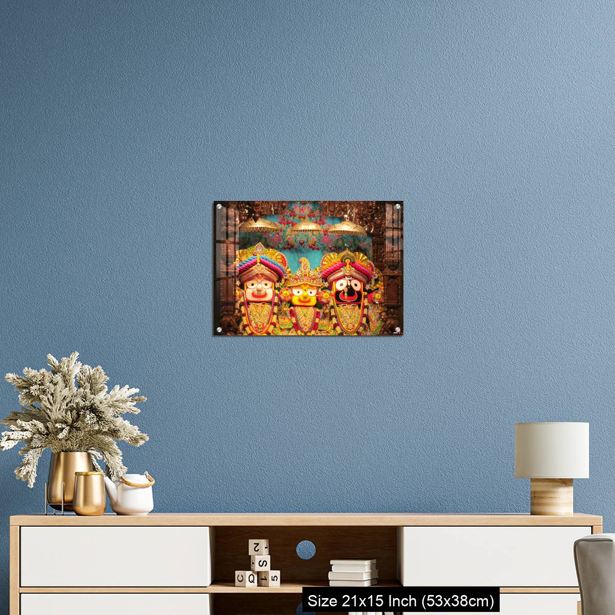 OMGs Acrylic Wall Decor – Lord Jagannath Baldev and Subadhra IDOLS at ISKCON Pune,  Maharashtra, India - Image 17
