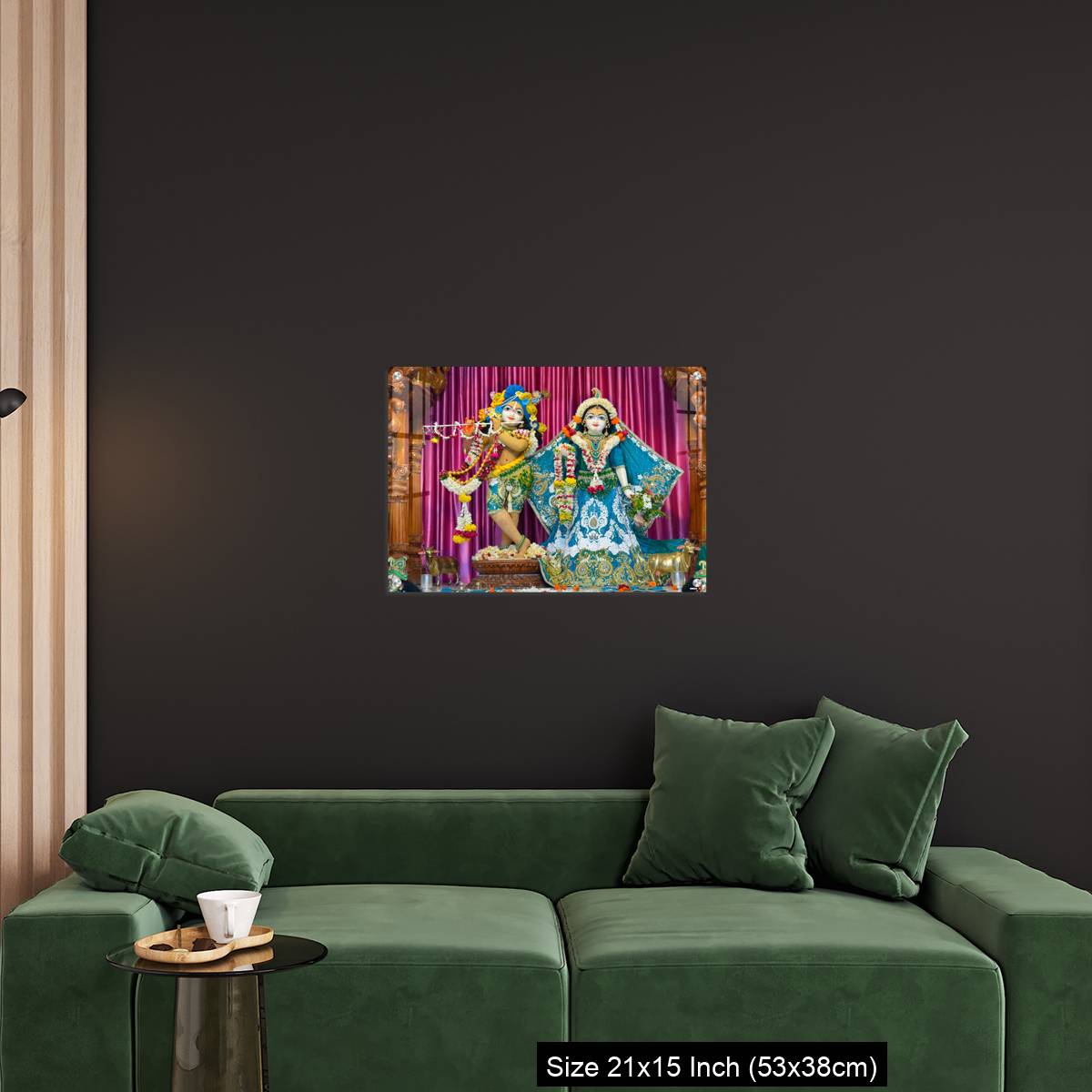 OMGs Acrylic Wall Decor – Deities of Shree Radha Gopal mandir (ISKCON) Aravade, Tasgaon near Sangli, Maharashtra. - Image 18