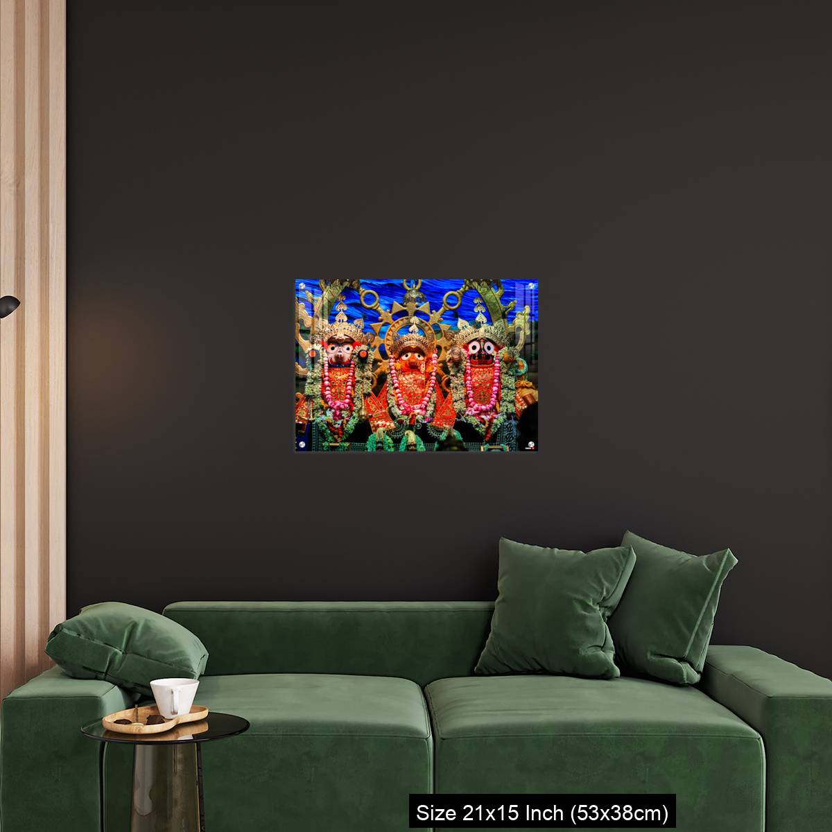 OMGs Acrylic Wall Decor – Idols of Jagannath Balaram Suvadra at Rath Yatra Festival during Night. - Image 18