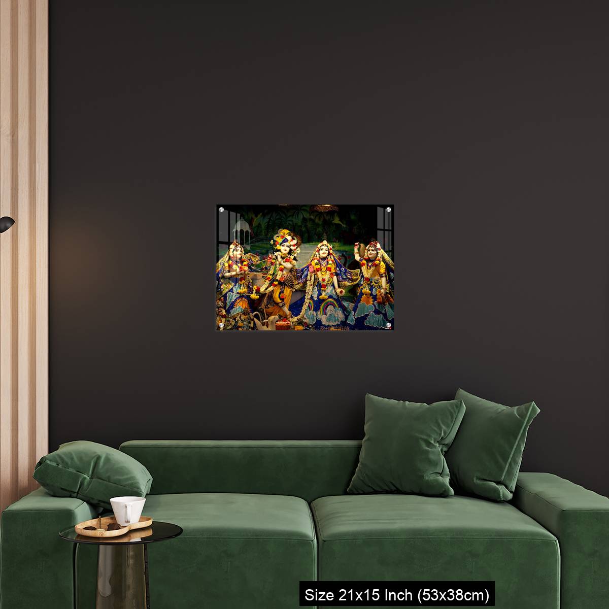 OMGs Acrylic Wall Decor – Hindu God lord Krishna with his wife Radha - Image 18