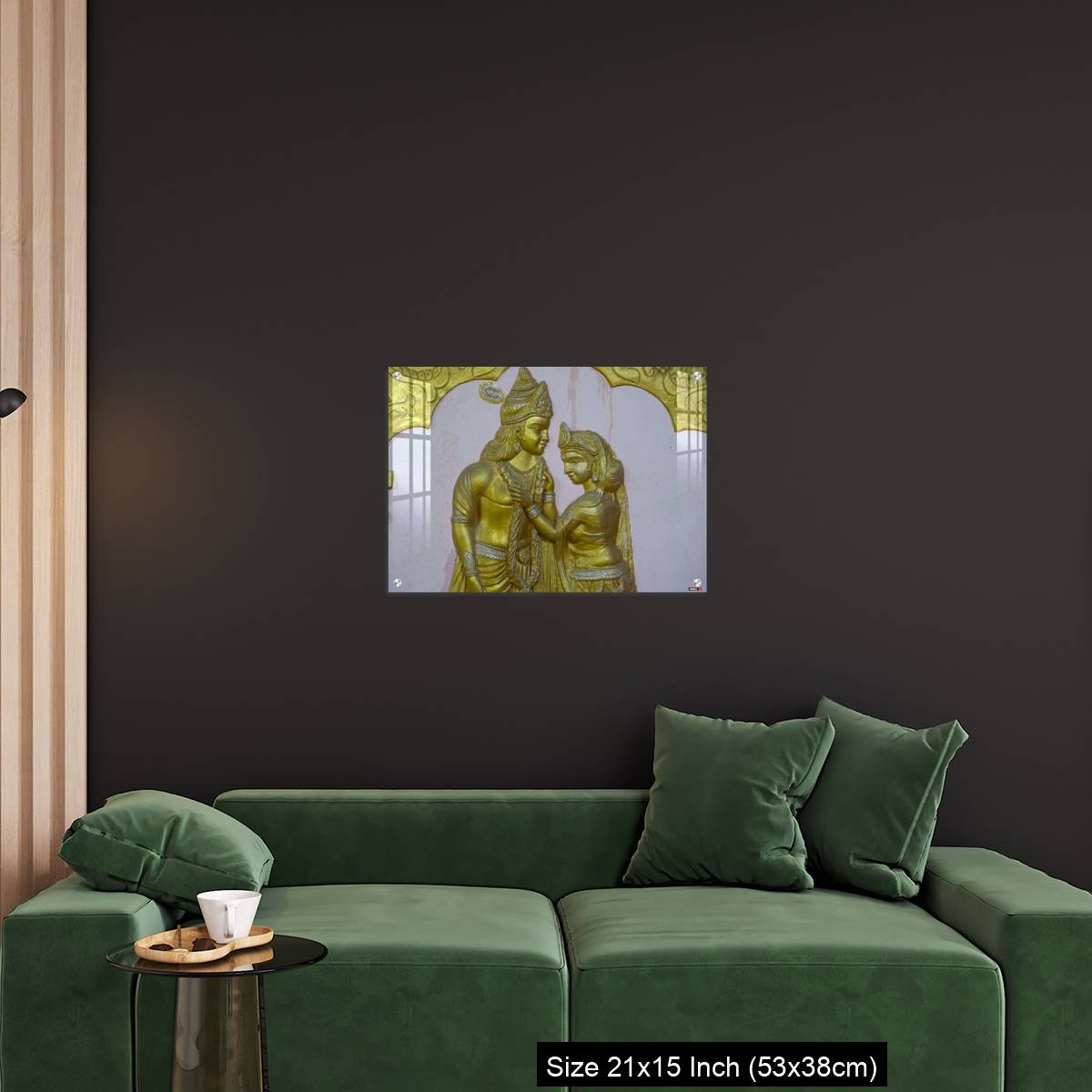OMGs Acrylic Wall Decor – Sri Krishna and rukmani marriage a wall art image - Image 18