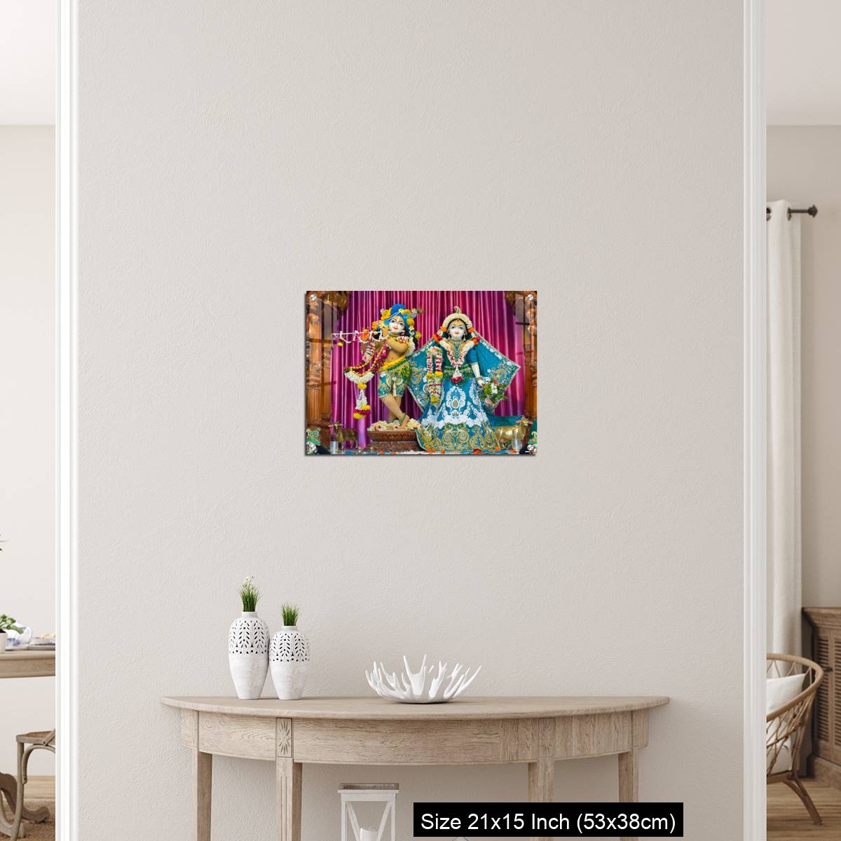 OMGs Acrylic Wall Decor – Deities of Shree Radha Gopal mandir (ISKCON) Aravade, Tasgaon near Sangli, Maharashtra. - Image 19