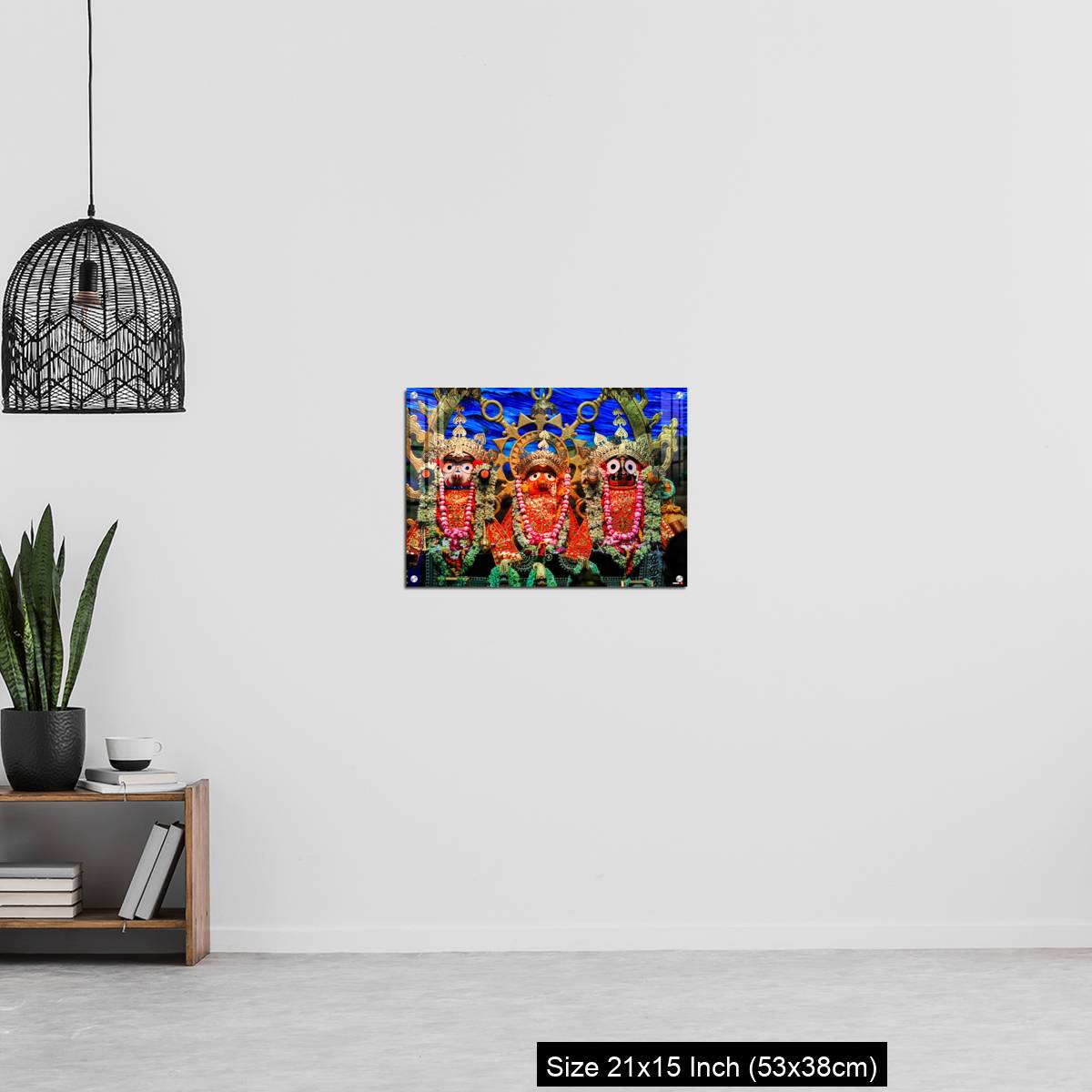 OMGs Acrylic Wall Decor – Idols of Jagannath Balaram Suvadra at Rath Yatra Festival during Night. - Image 20