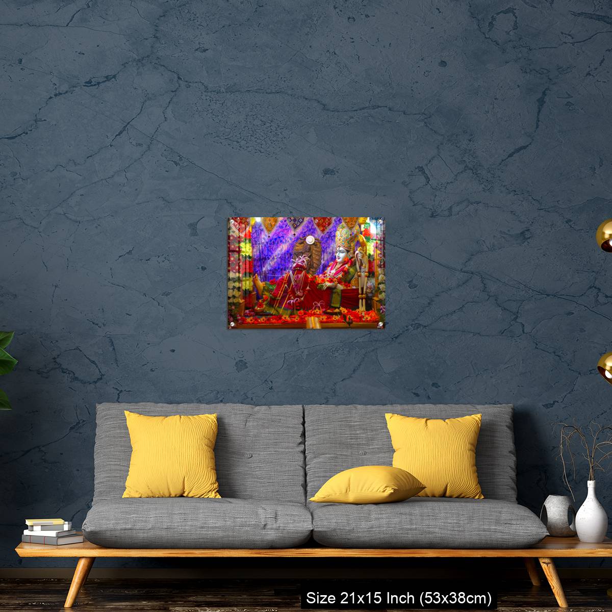 OMGs Acrylic Wall Decor – Bhalka Tirth and Prabhas Patan, Gujarat, India. Sacred religious site where Lord Krishna's feet was pierced by a hunter - Image 21