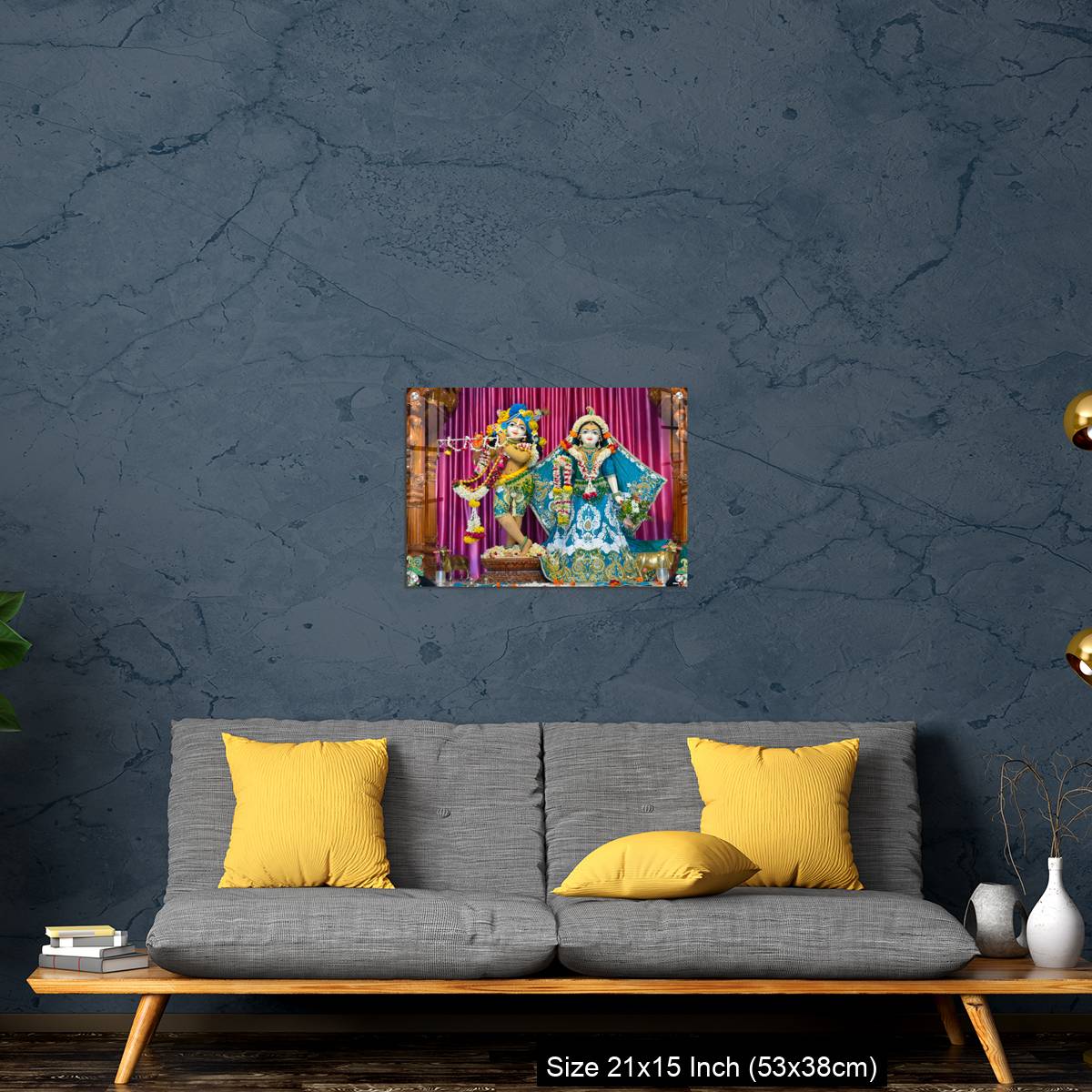 OMGs Acrylic Wall Decor – Deities of Shree Radha Gopal mandir (ISKCON) Aravade, Tasgaon near Sangli, Maharashtra. - Image 21
