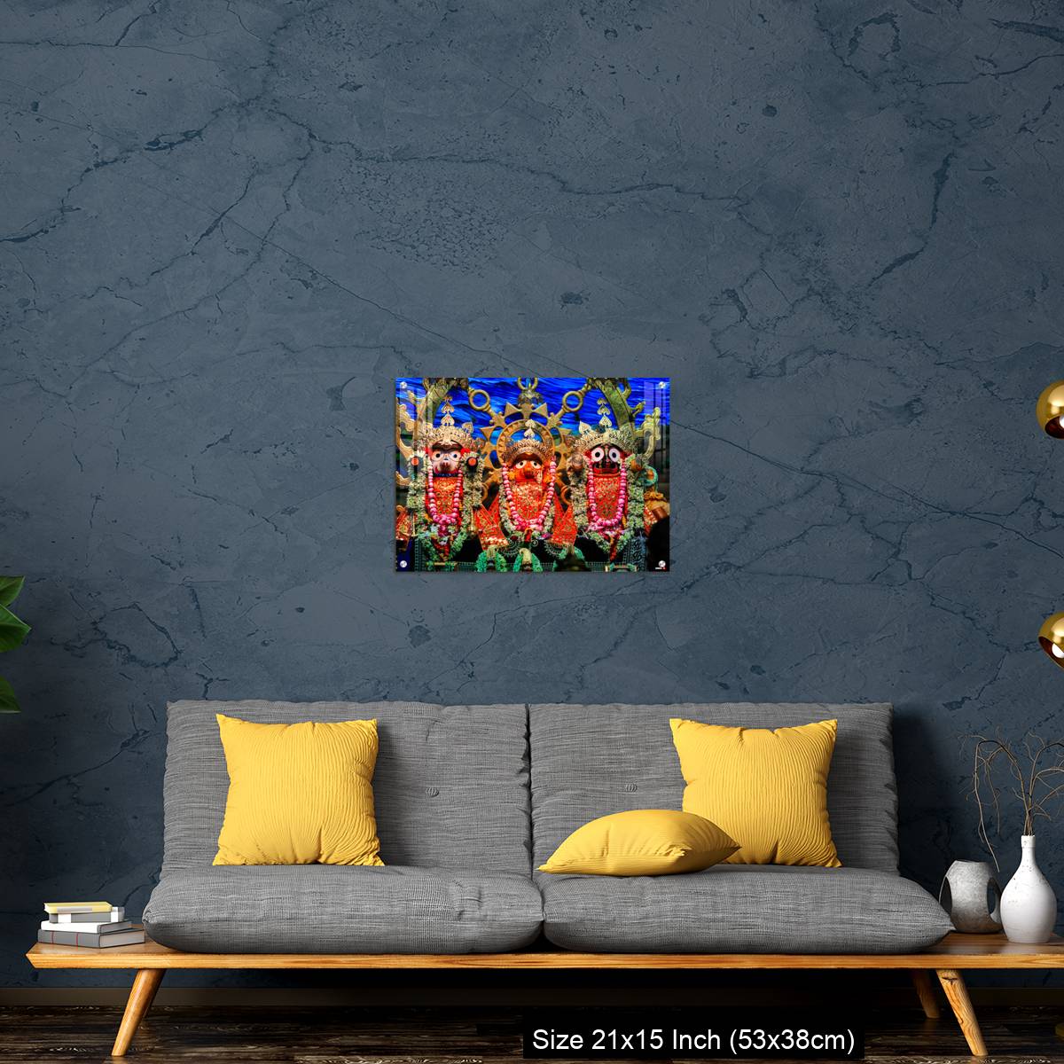 OMGs Acrylic Wall Decor – Idols of Jagannath Balaram Suvadra at Rath Yatra Festival during Night. - Image 21