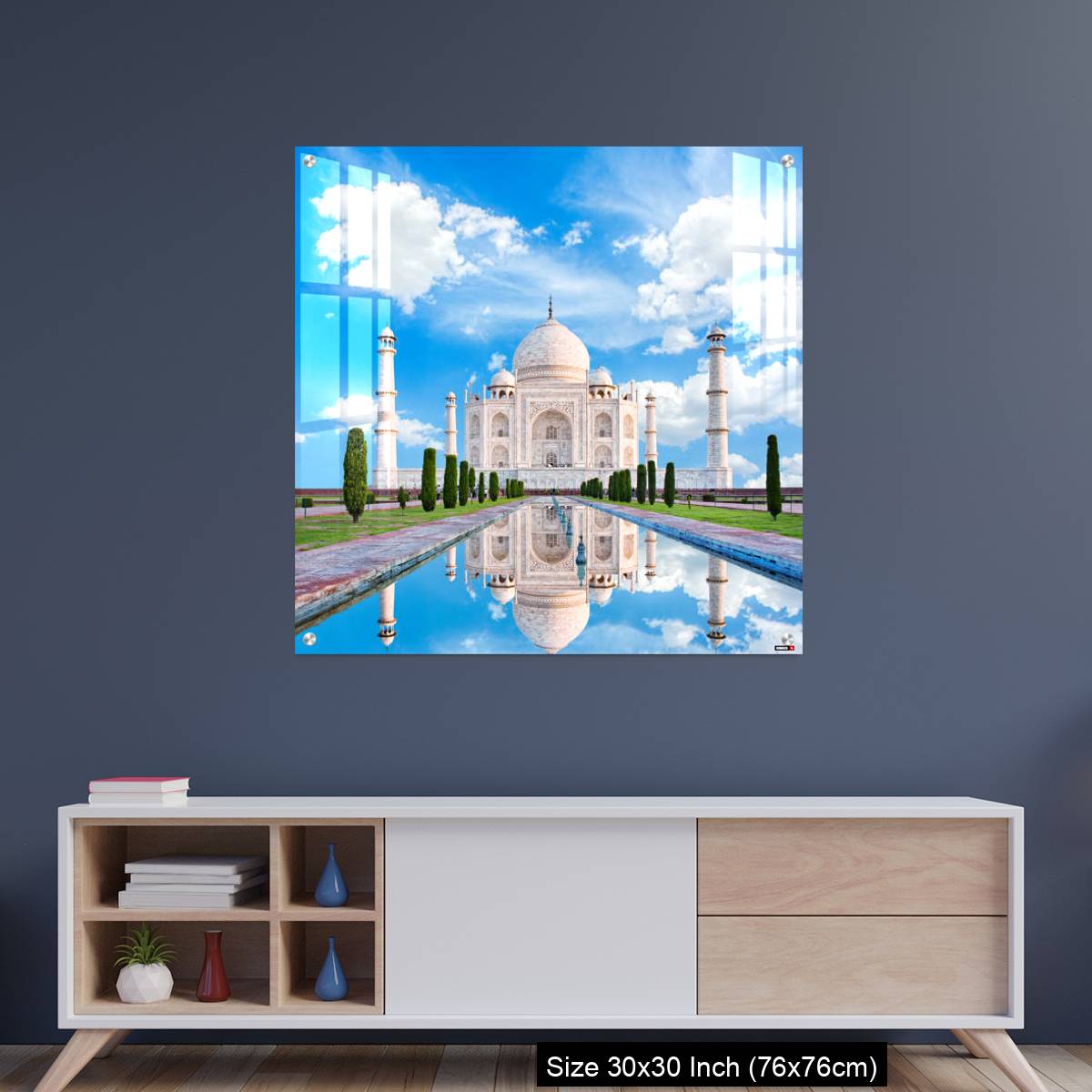 OMGs Acrylic Wall Decor – Amazing view on the Taj Mahal in sun light.