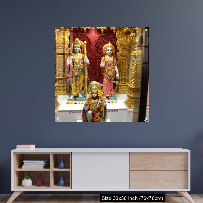 OMGs Acrylic Wall Decor – God, the Swami Naryan Temple at Silvassa India