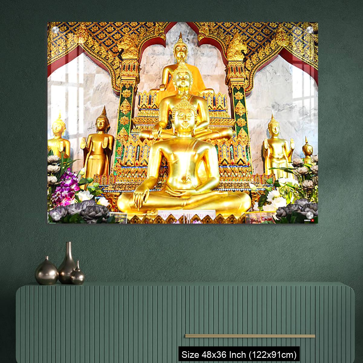 OMGs Acrylic Wall Decor – Buddhist statue at Wat Arun in Bangkok, Thailand - Image 2
