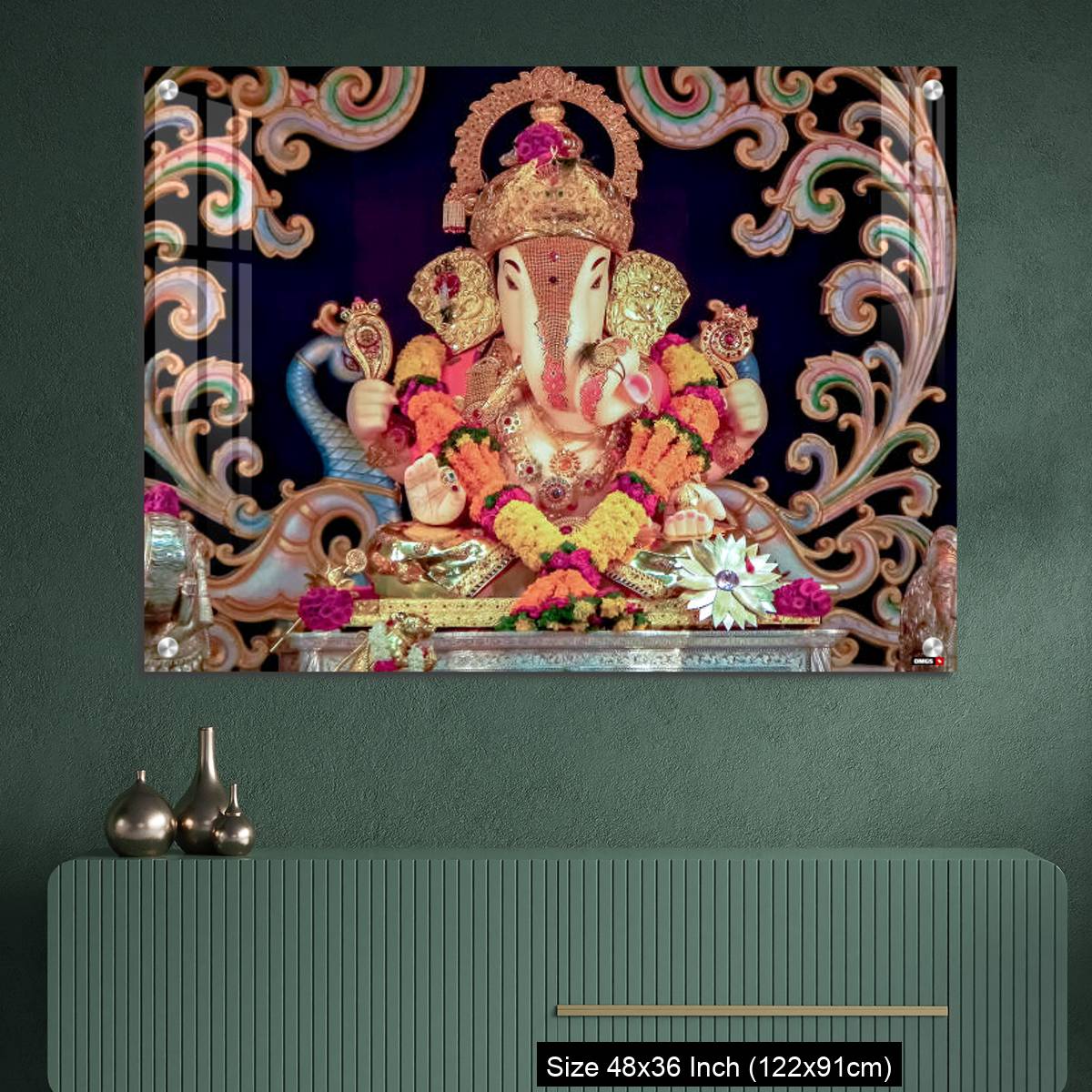 OMGs Acrylic Wall Decor – Hindu God Ganesha in Pune, India. - Image 2