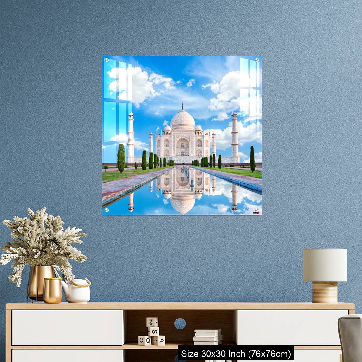 OMGs Acrylic Wall Decor – Amazing view on the Taj Mahal in sun light. - Image 3