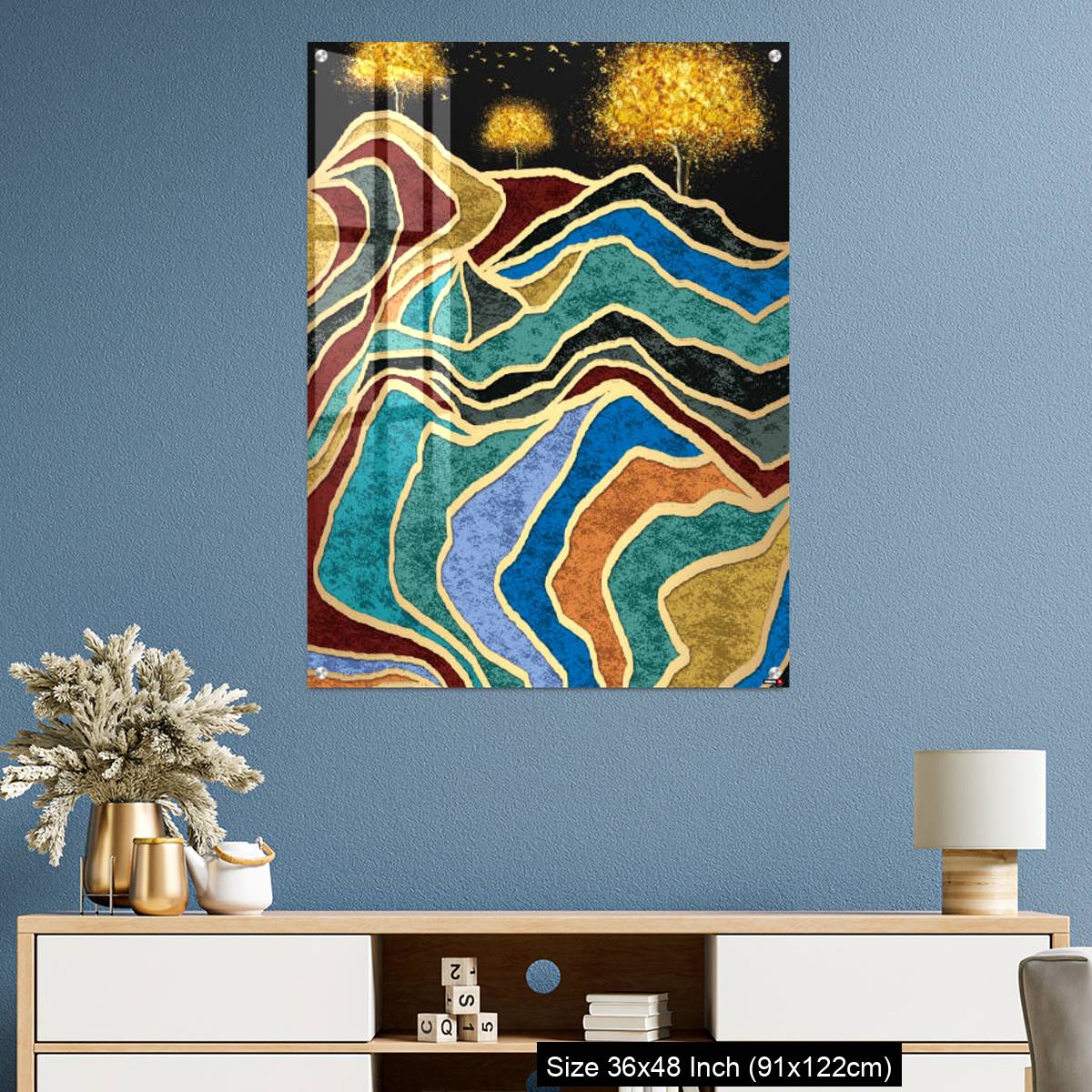 OMGs Acrylic Wall Decor – Resin geode and abstract art - Image 3