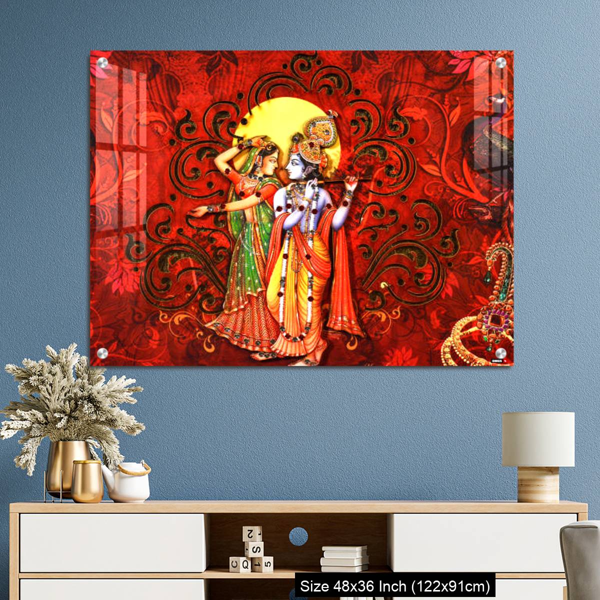 OMGs Acrylic Wall Decor – Radhey krishna - Image 3